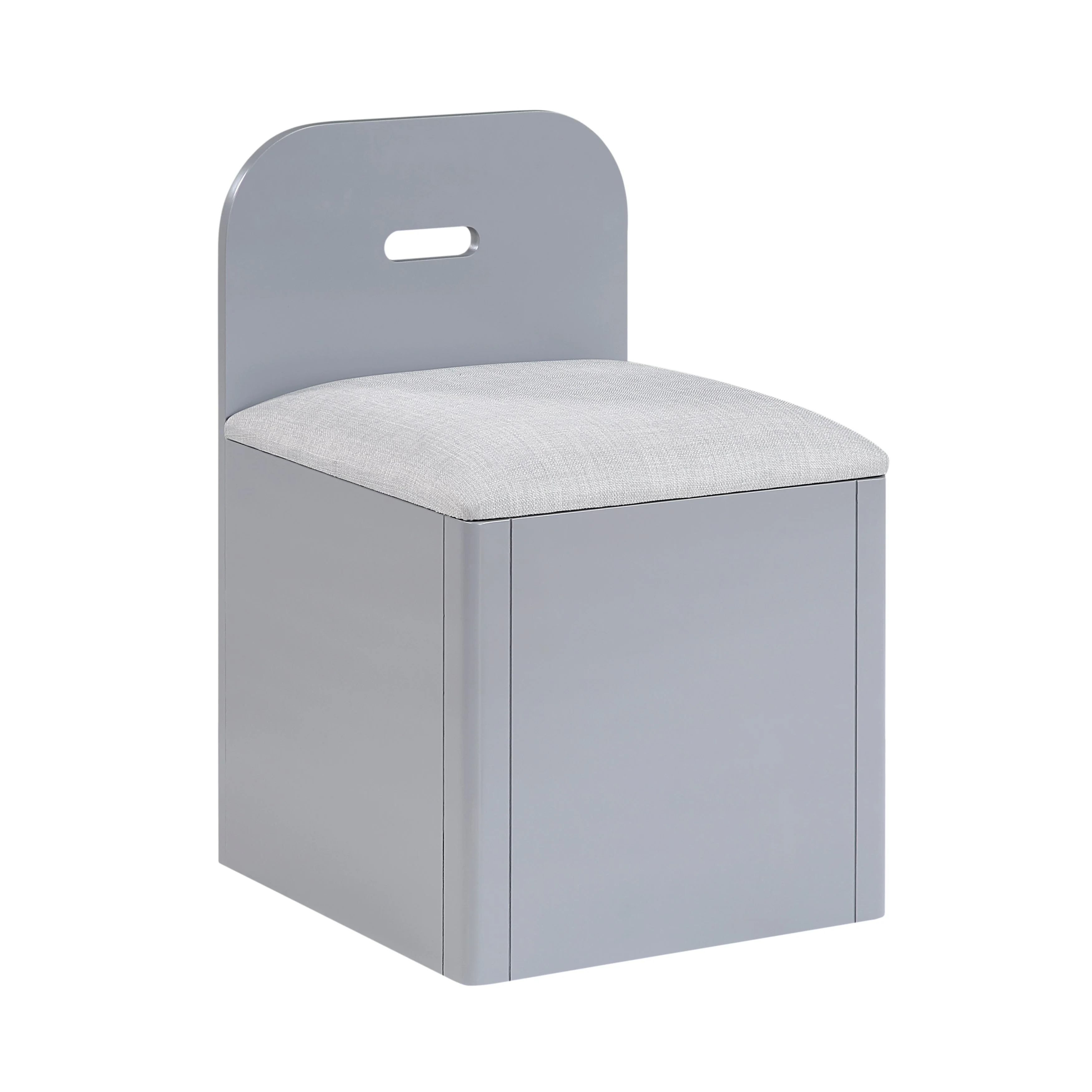 Sloane Gray Full Bookcase Bed with Hidden Desk, Stool and Storage Bench - Image 24