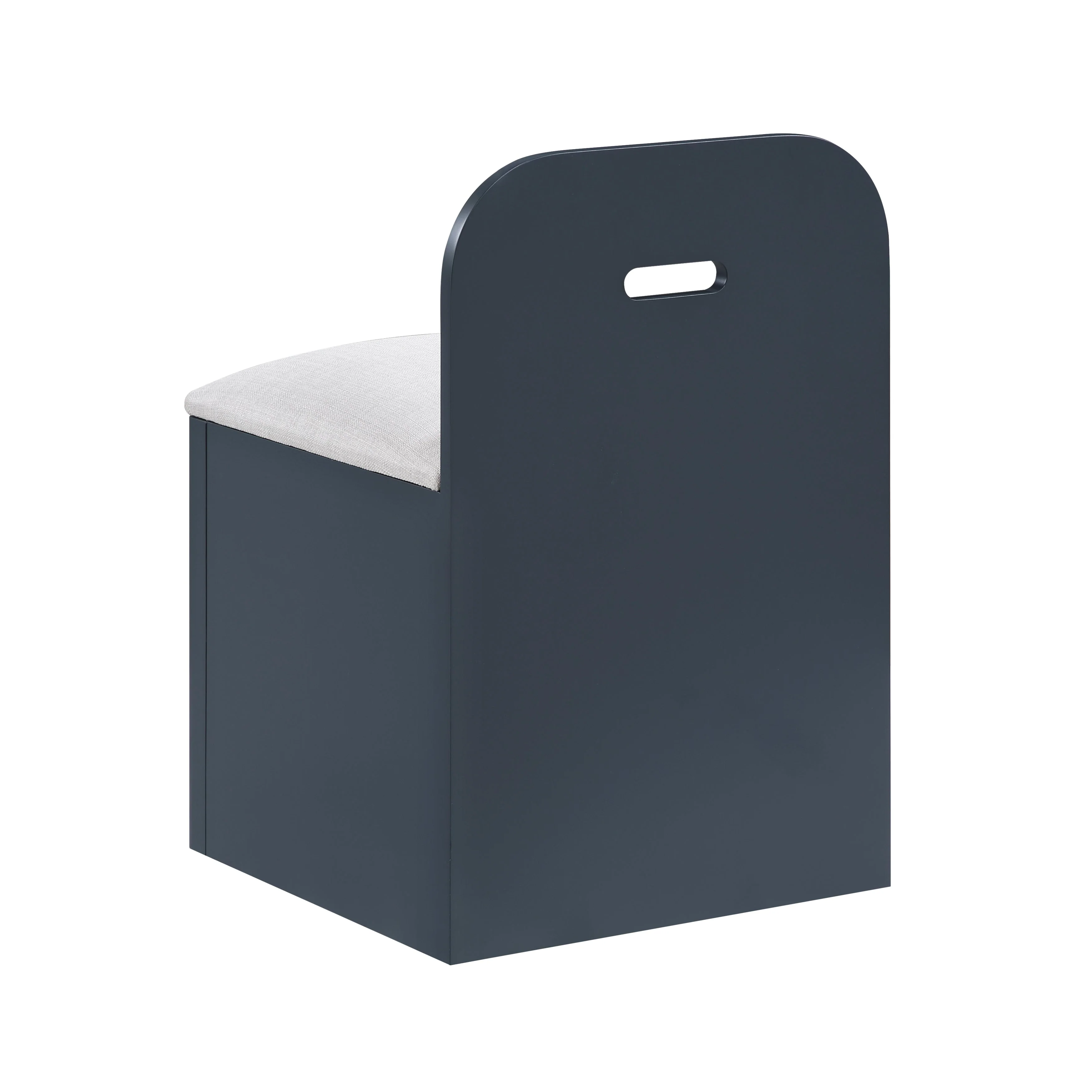 Sloane Navy Blue Full Bookcase Bed with Hidden Desk, Stool and Storage Bench - Image 25