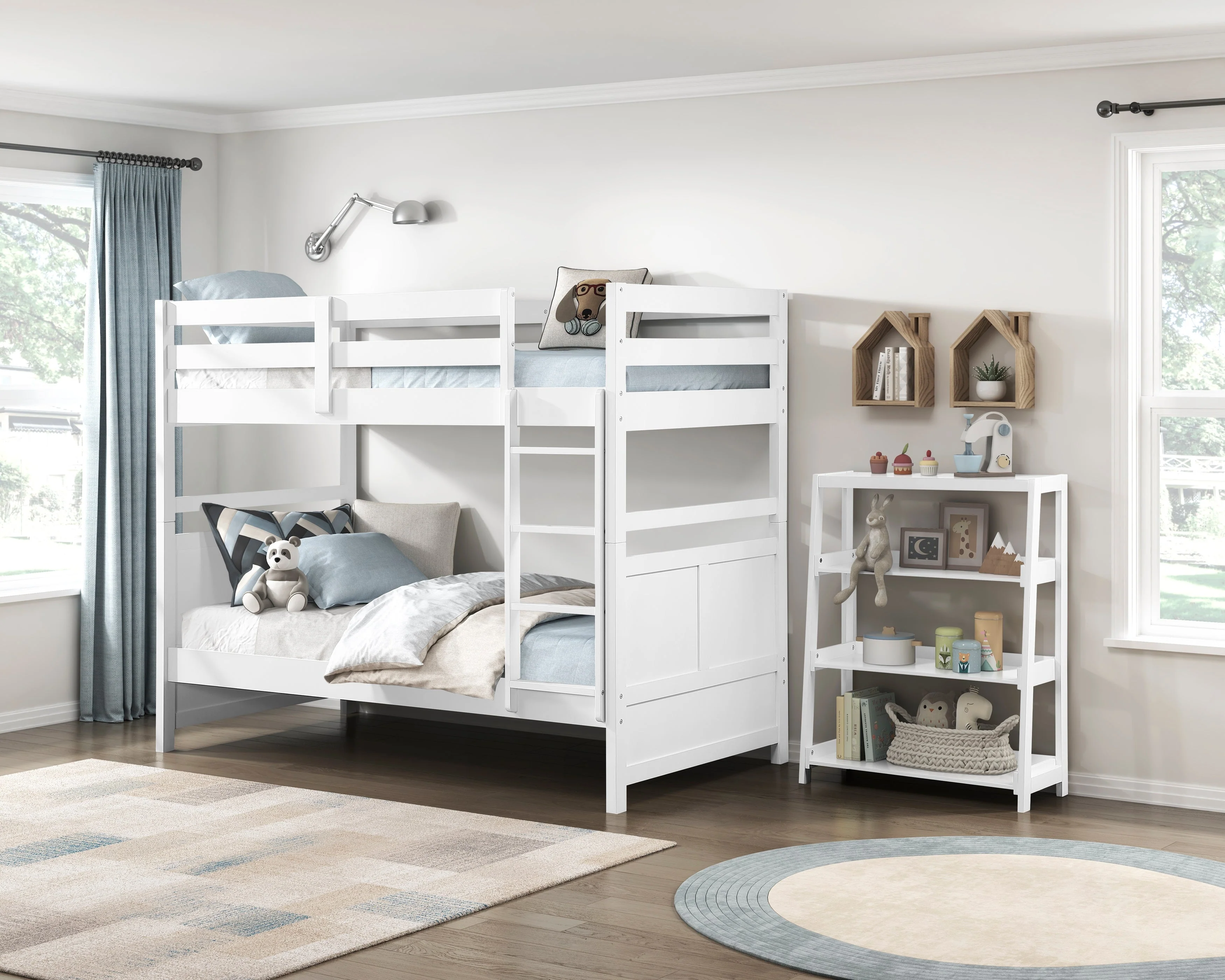 Sloane White Twin/Twin Bunk Bed - Image 19