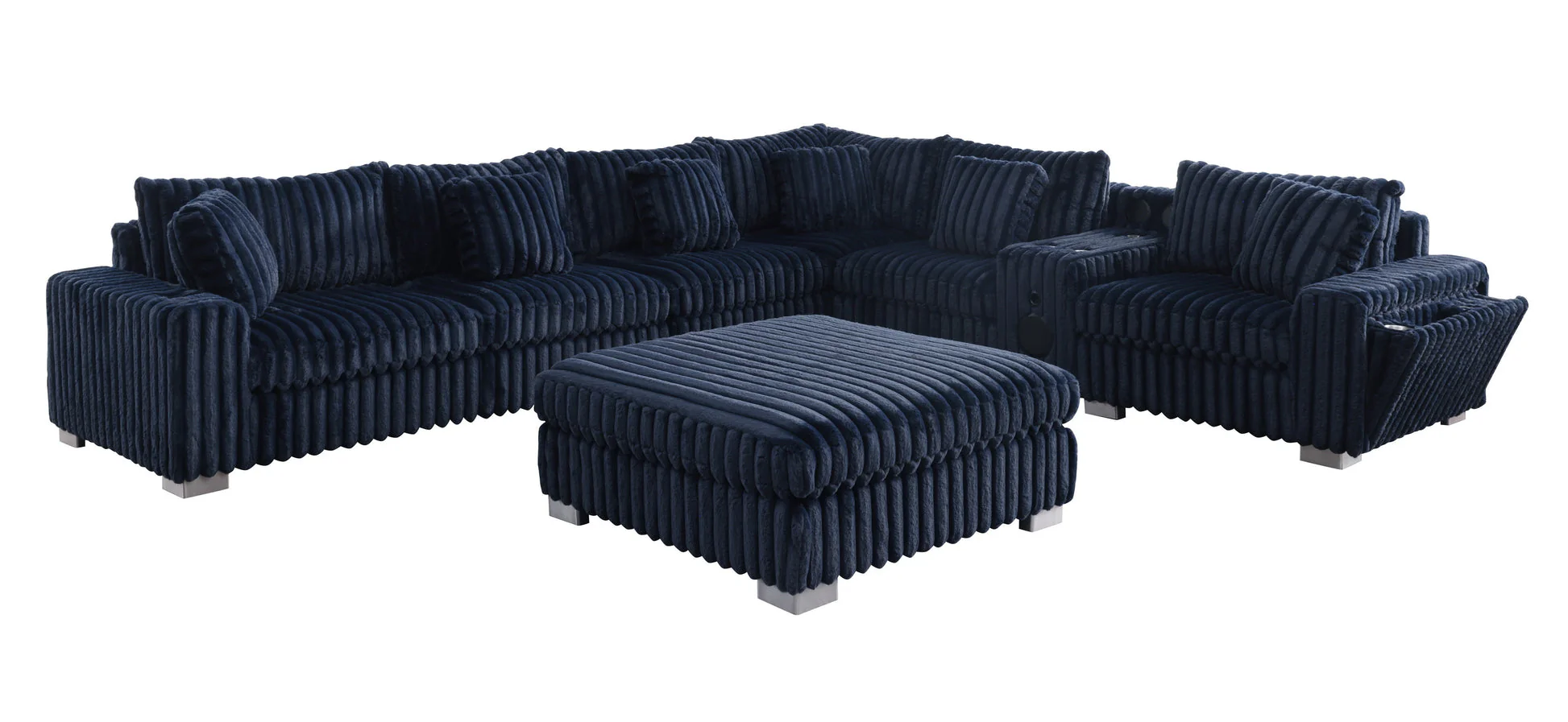 Snuggle Station Blue Sectional - Image 11