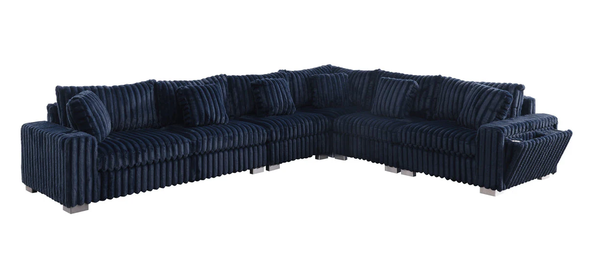Snuggle Station Blue Sectional - Image 4