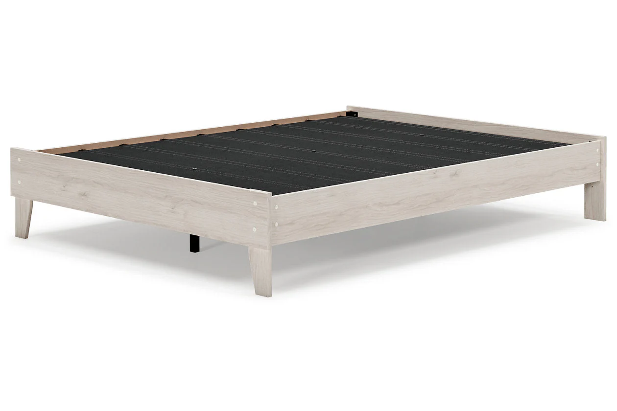 Socalle Light Natural Queen Platform Base Bed - Image 4