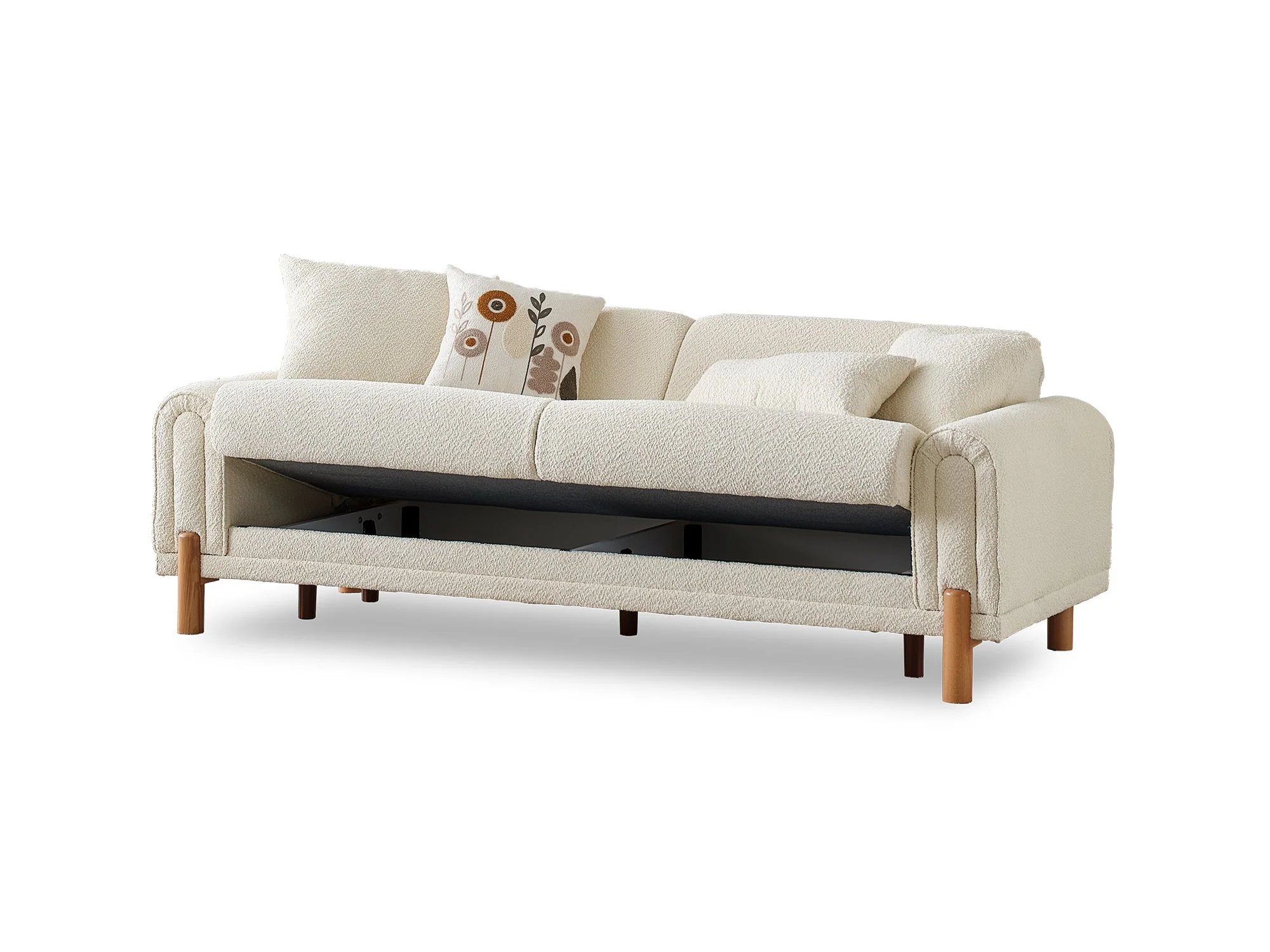 Soho Cream 3-pieces (Sofa & Loveseat & Chair) Living Room Set - Image 6