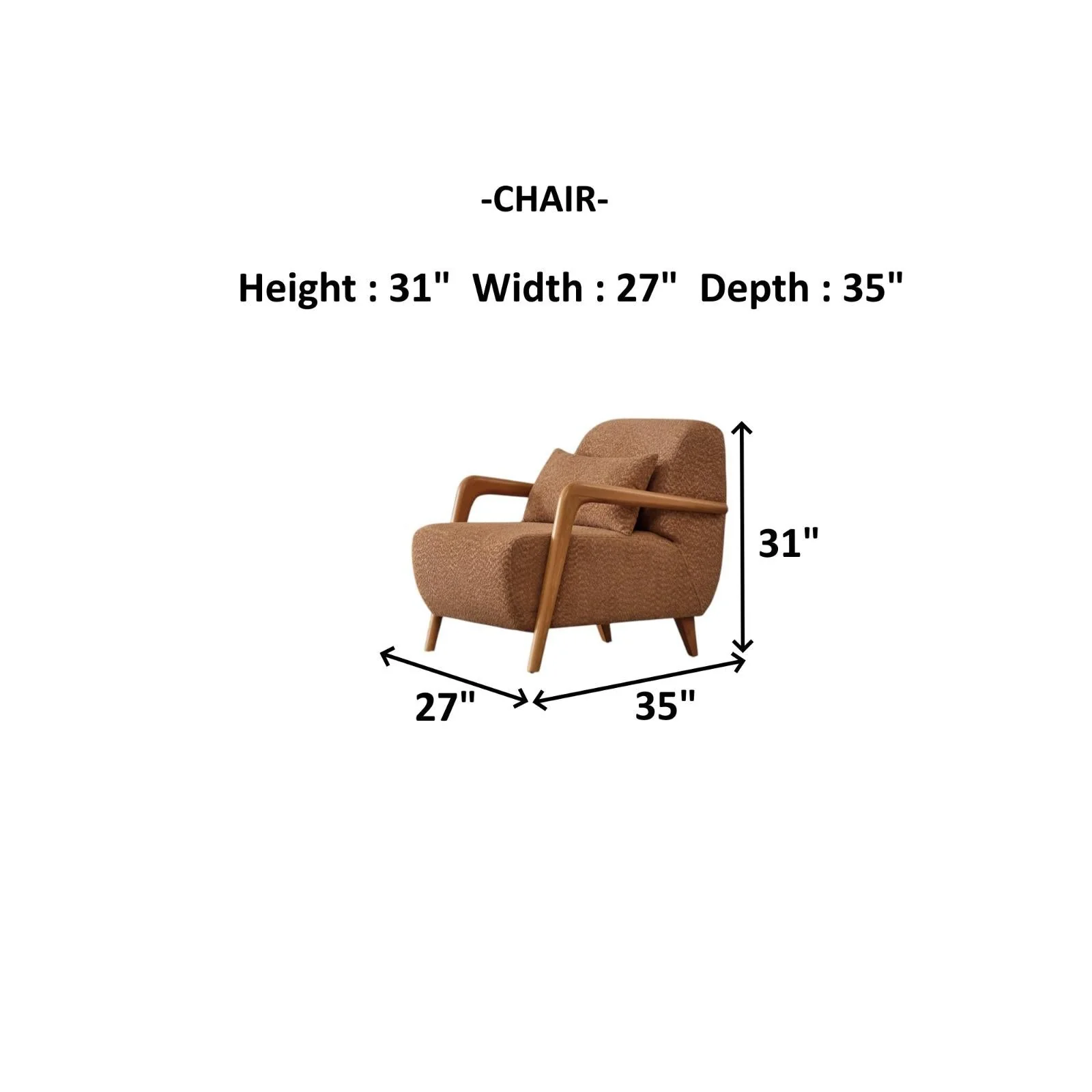 Soho Somon 3-pieces (Sofa & Loveseat & Chair) Living Room Set - Image 19