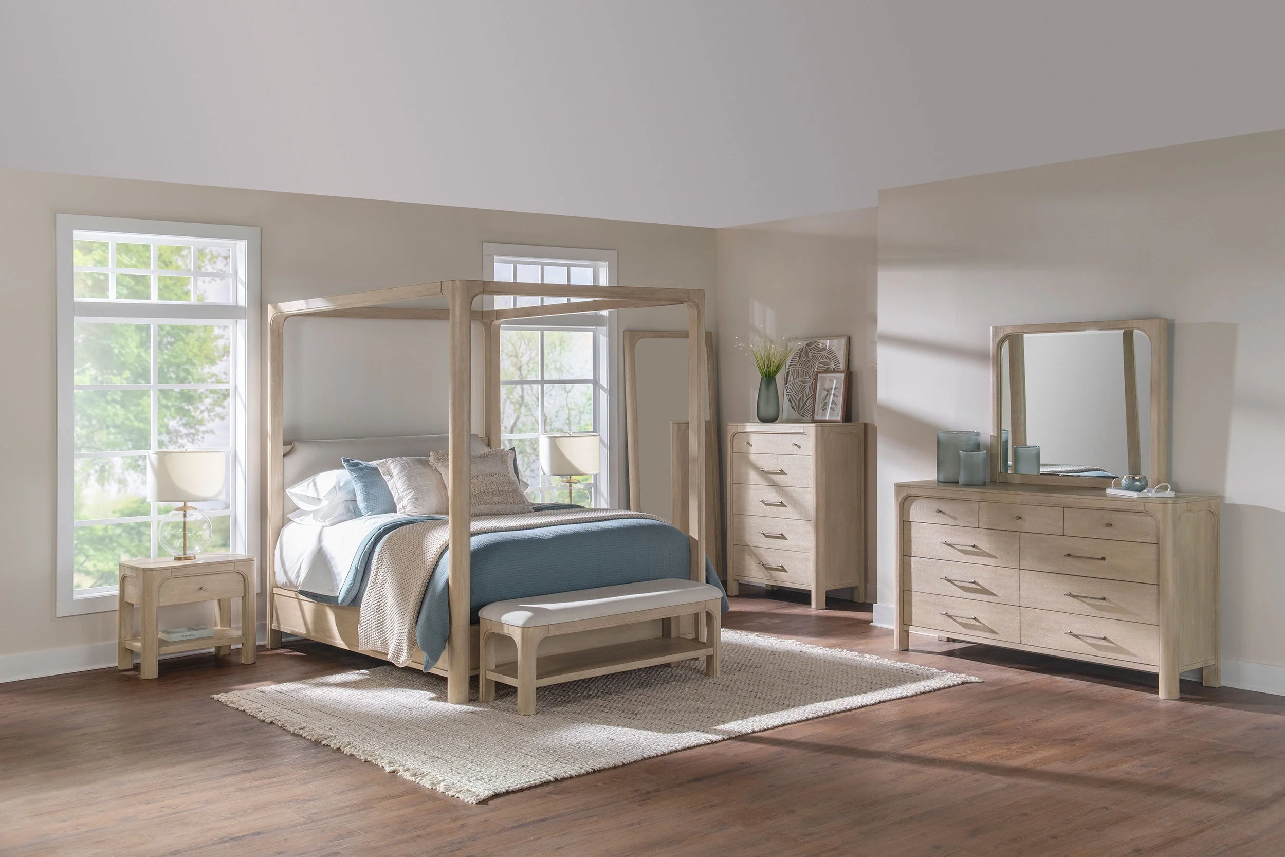 Solano 85-inch Weathered Mango Eastern King Canopy Bed - Image 13