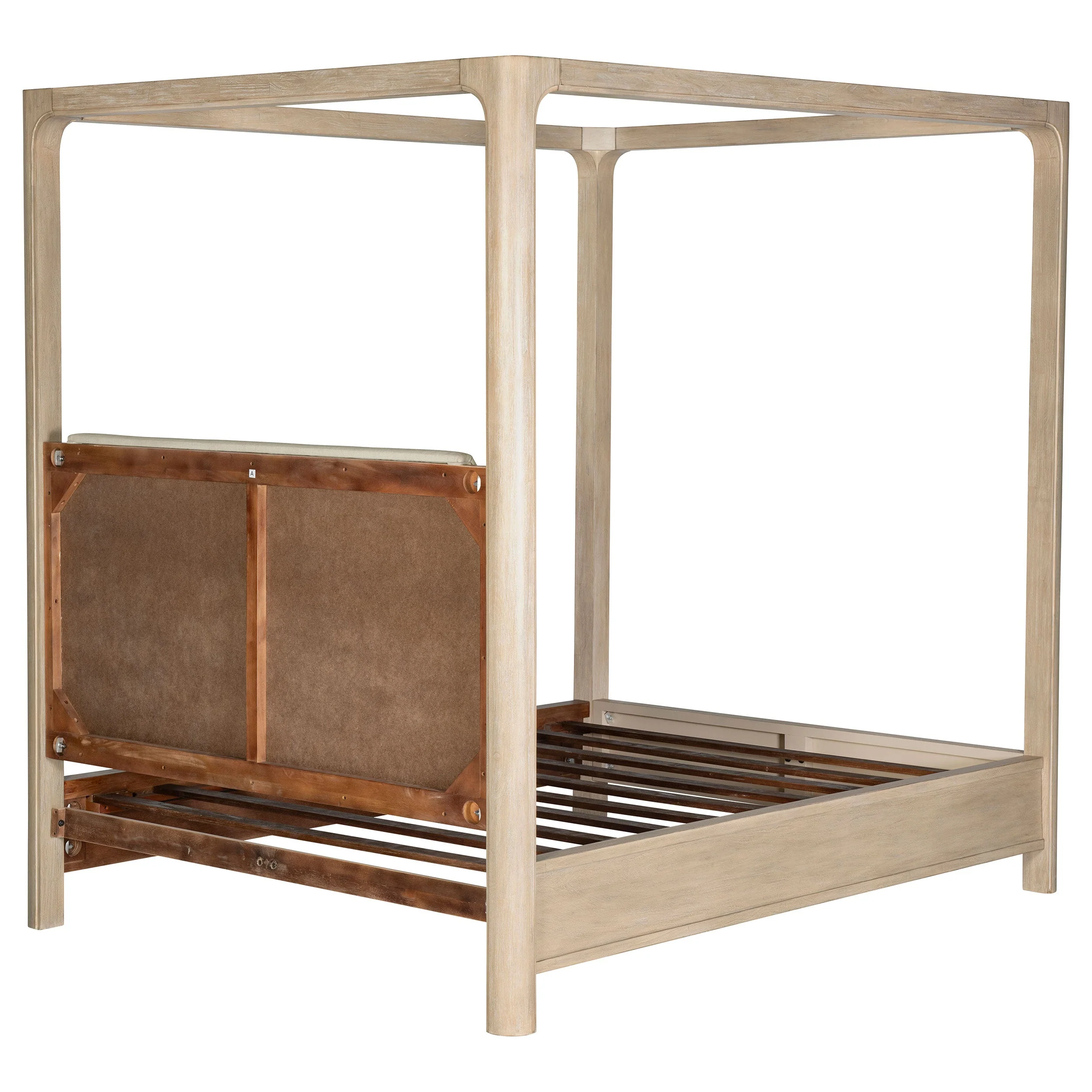 Solano 85-inch Weathered Mango Eastern King Canopy Bed - Image 8