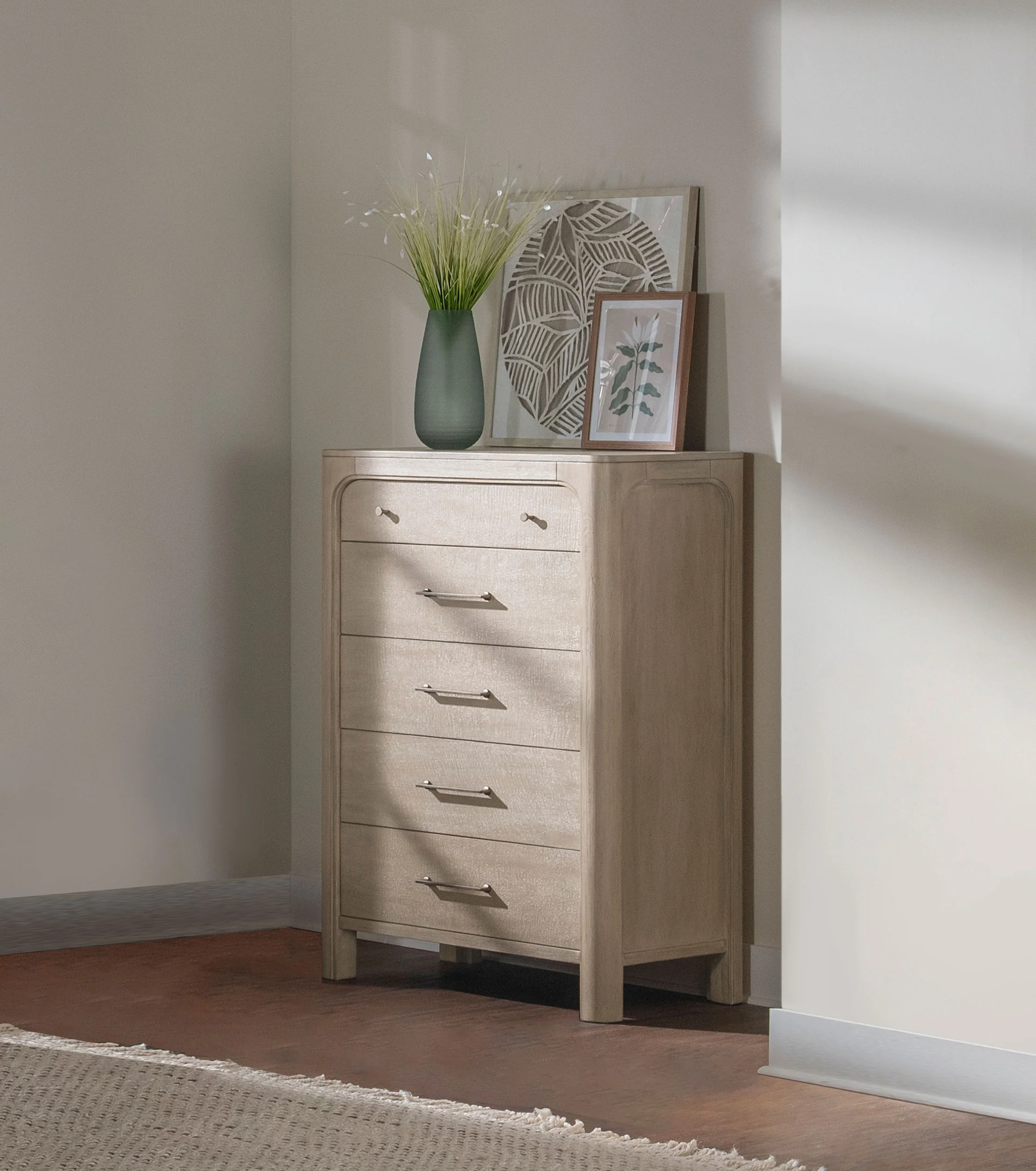 Solano Weathered Mango 5-drawer Bedroom Chest of Drawers