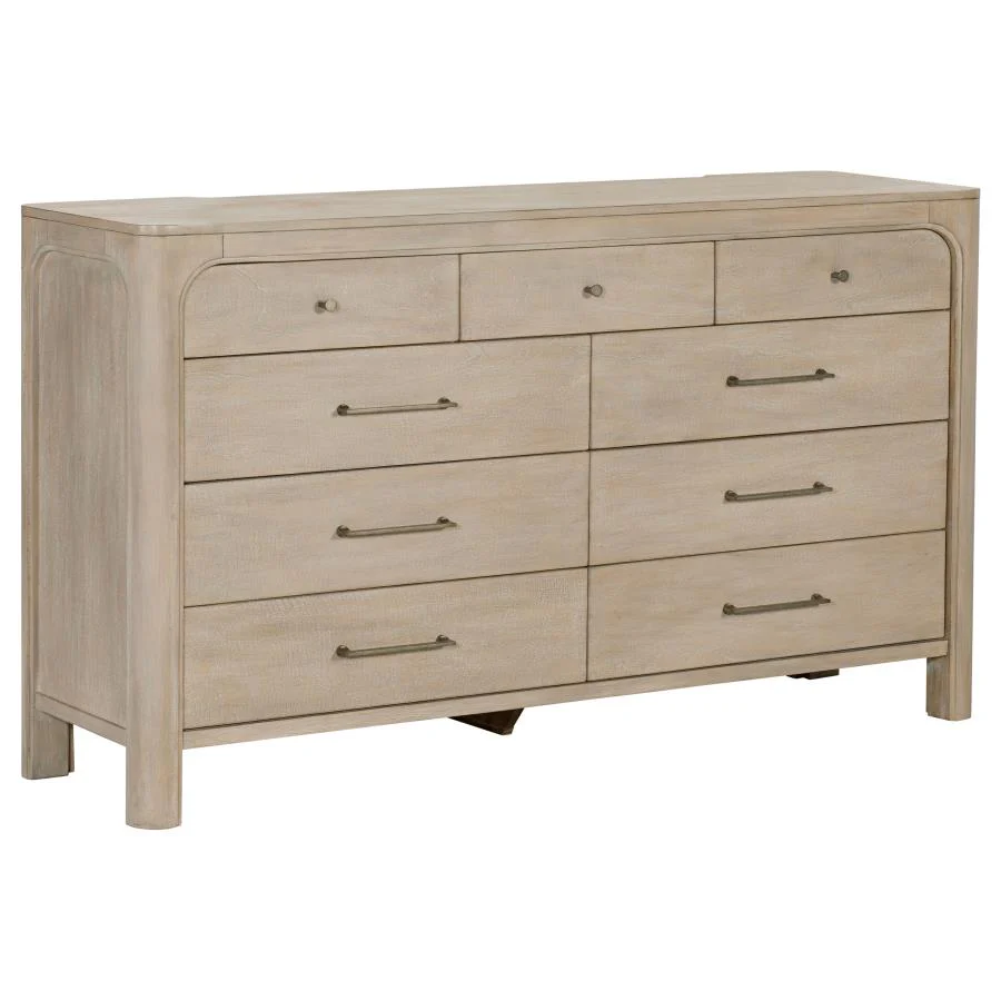 Solano Weathered Mango 5-Piece Eastern King Bedroom Set - Image 5