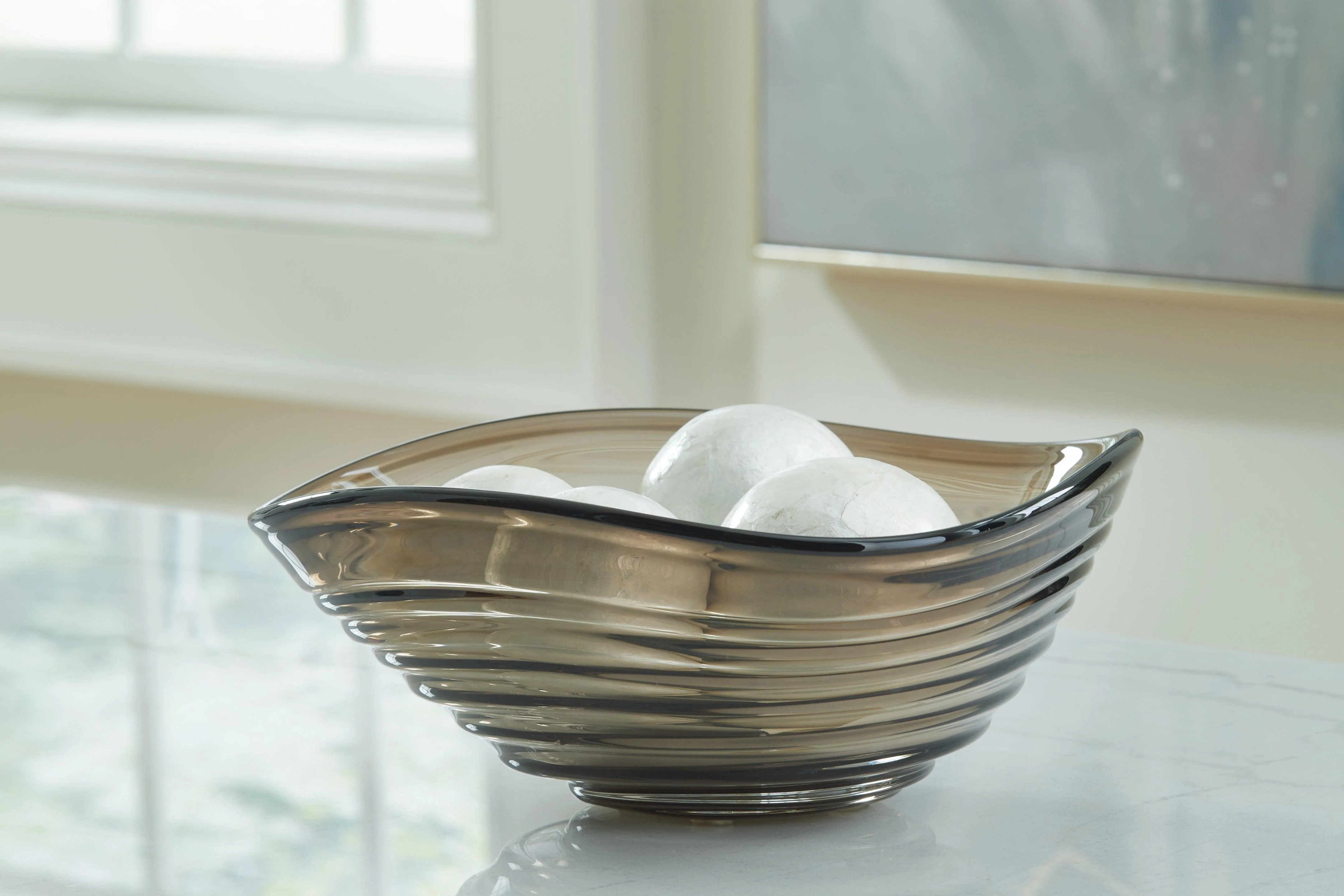 Solariston Gray/Brown Bowl