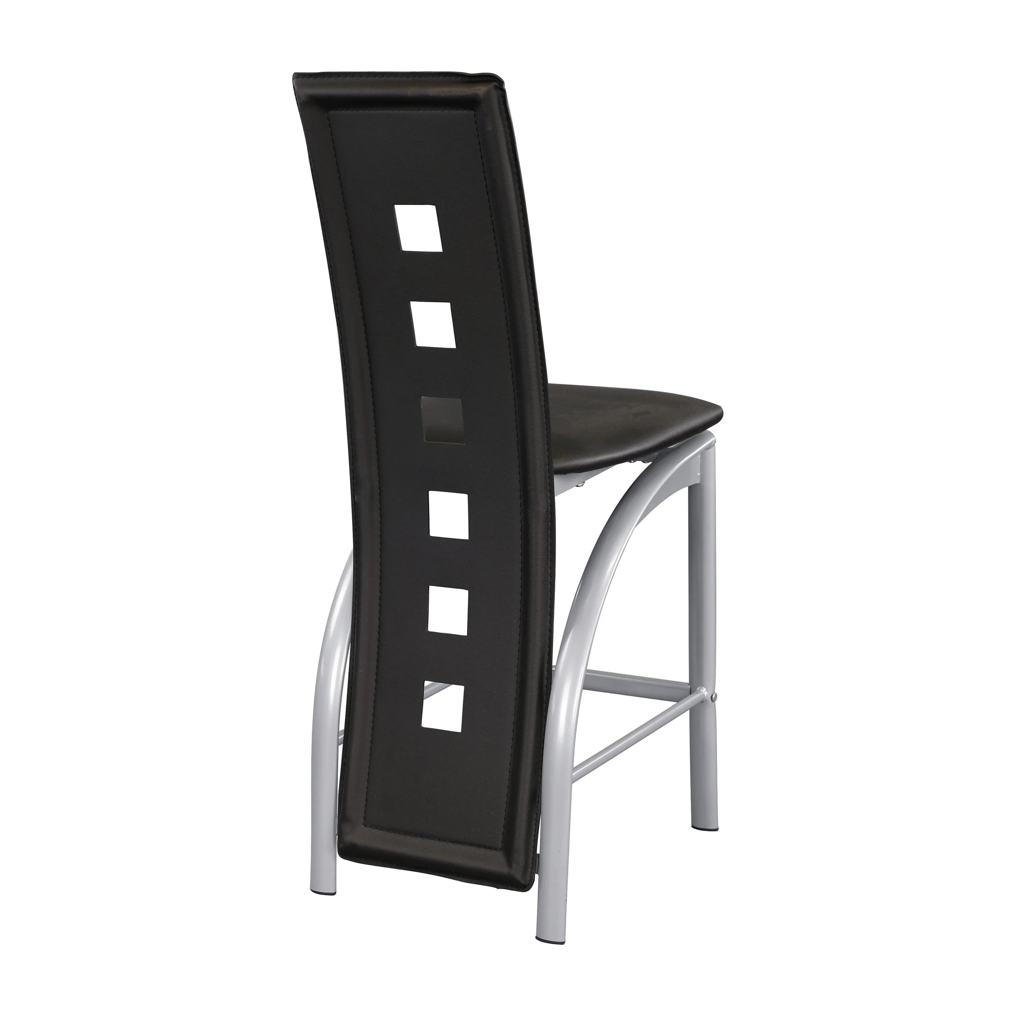 Sona Black/Silver Counter Chair, Set of 2 - Image 3
