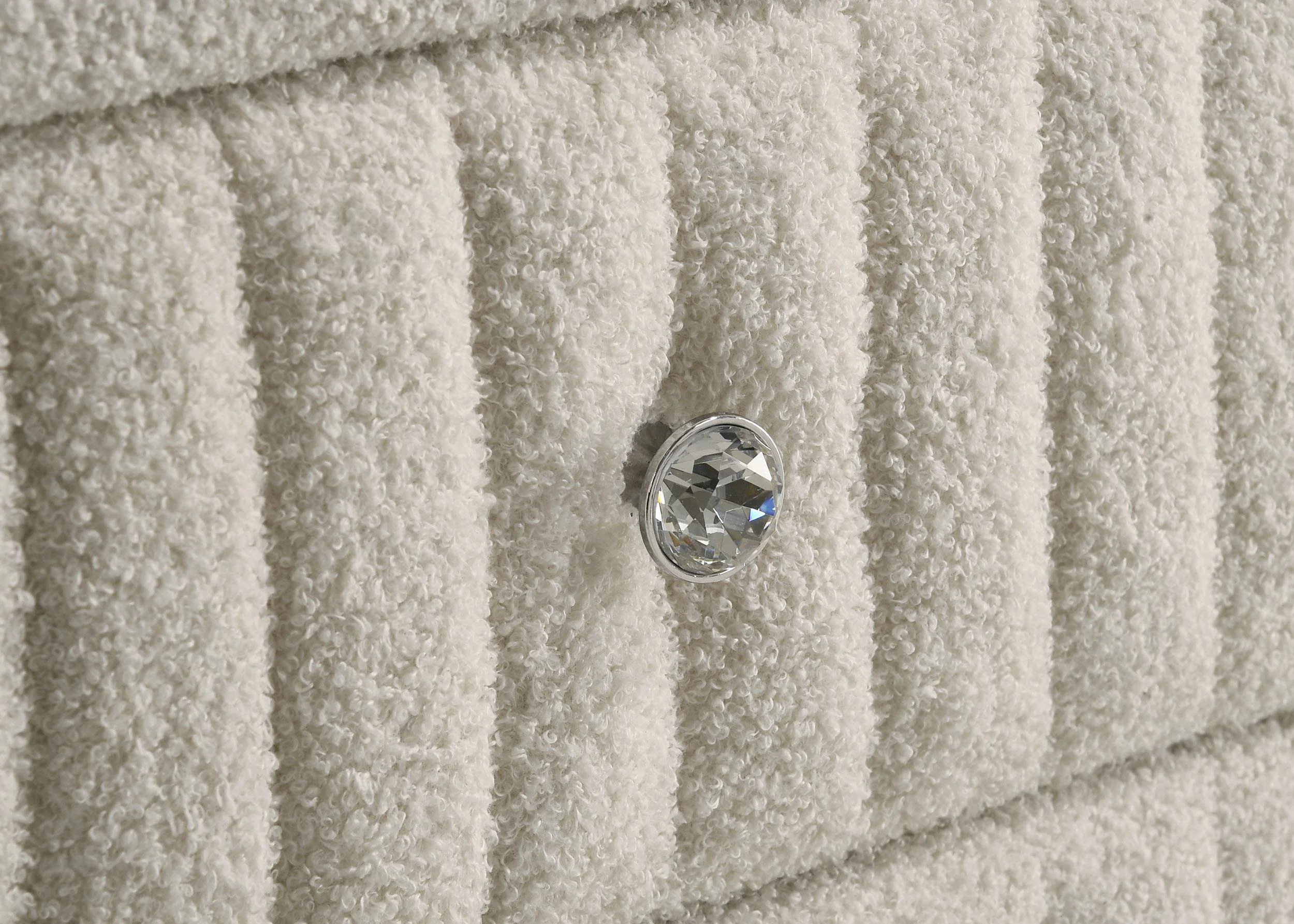 Sonya Ivory 6-Drawer Upholstered Bedroom Dresser - Image 10