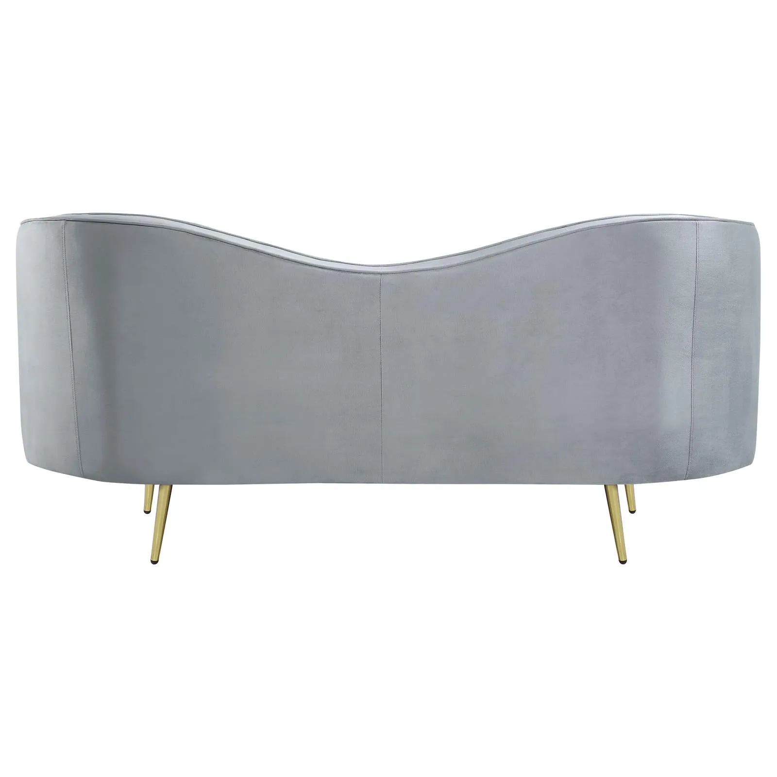 Sophia Gray Channel Tufted Living Room Set - Image 8