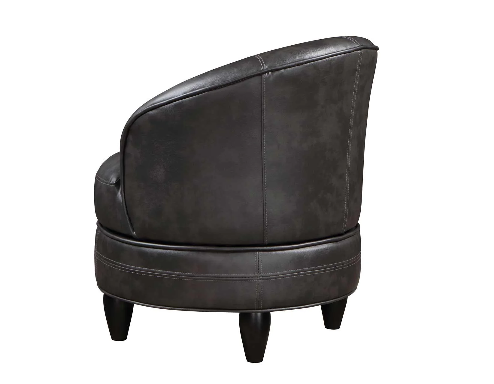 Sophia Gray Leatherette Swivel Accent Chair - Image 5