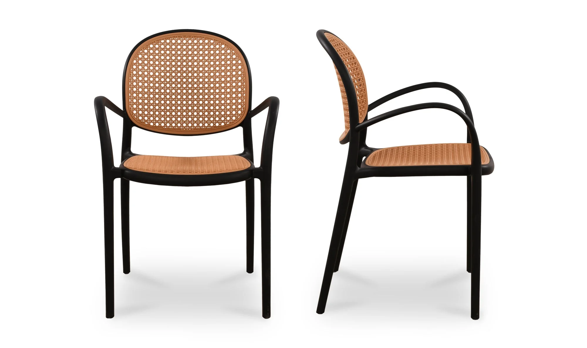 Soren Outdoor Dining Chair Black - Set of 2 - Image 9