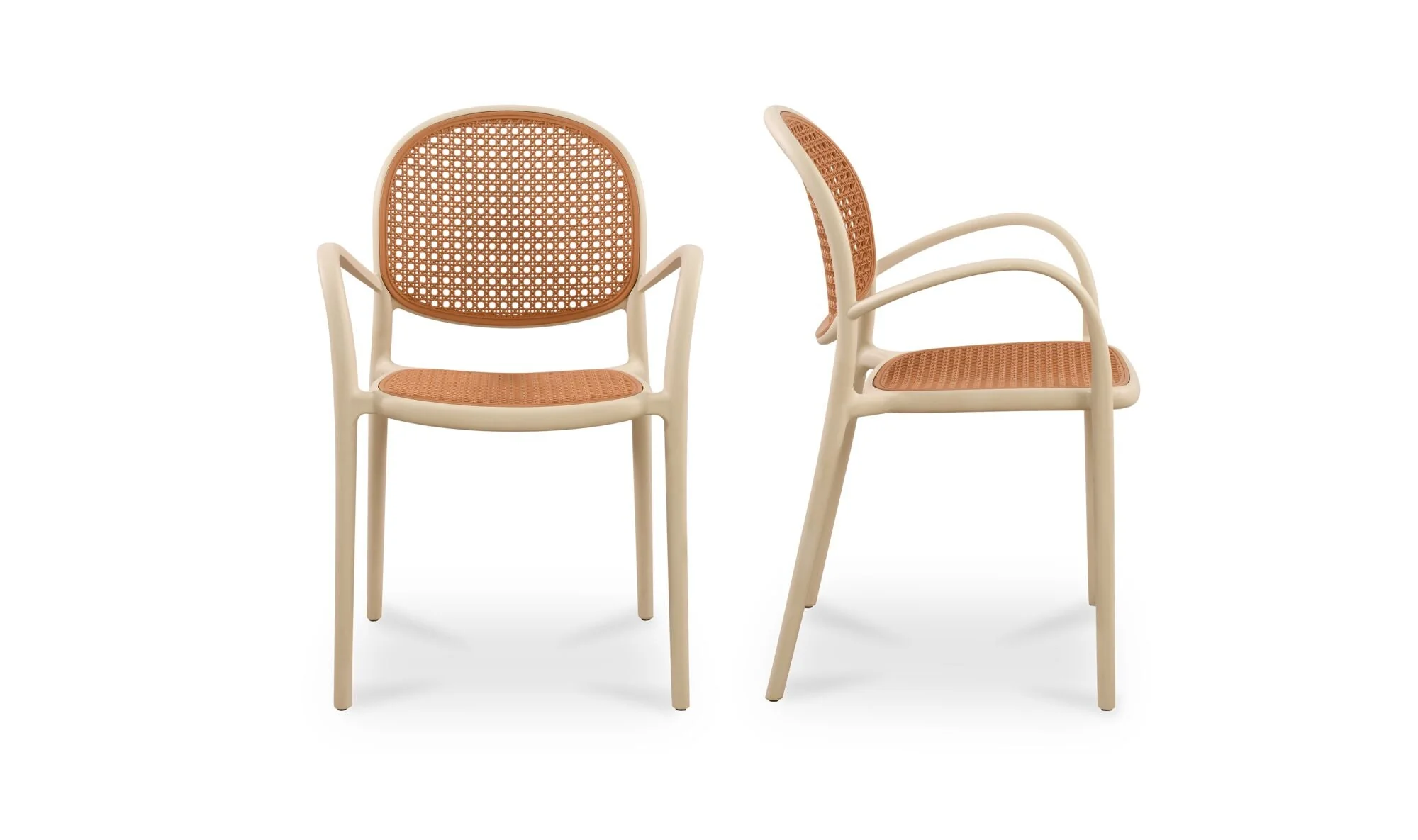 Soren Outdoor Dining Chair White - Set of 2 - Image 8