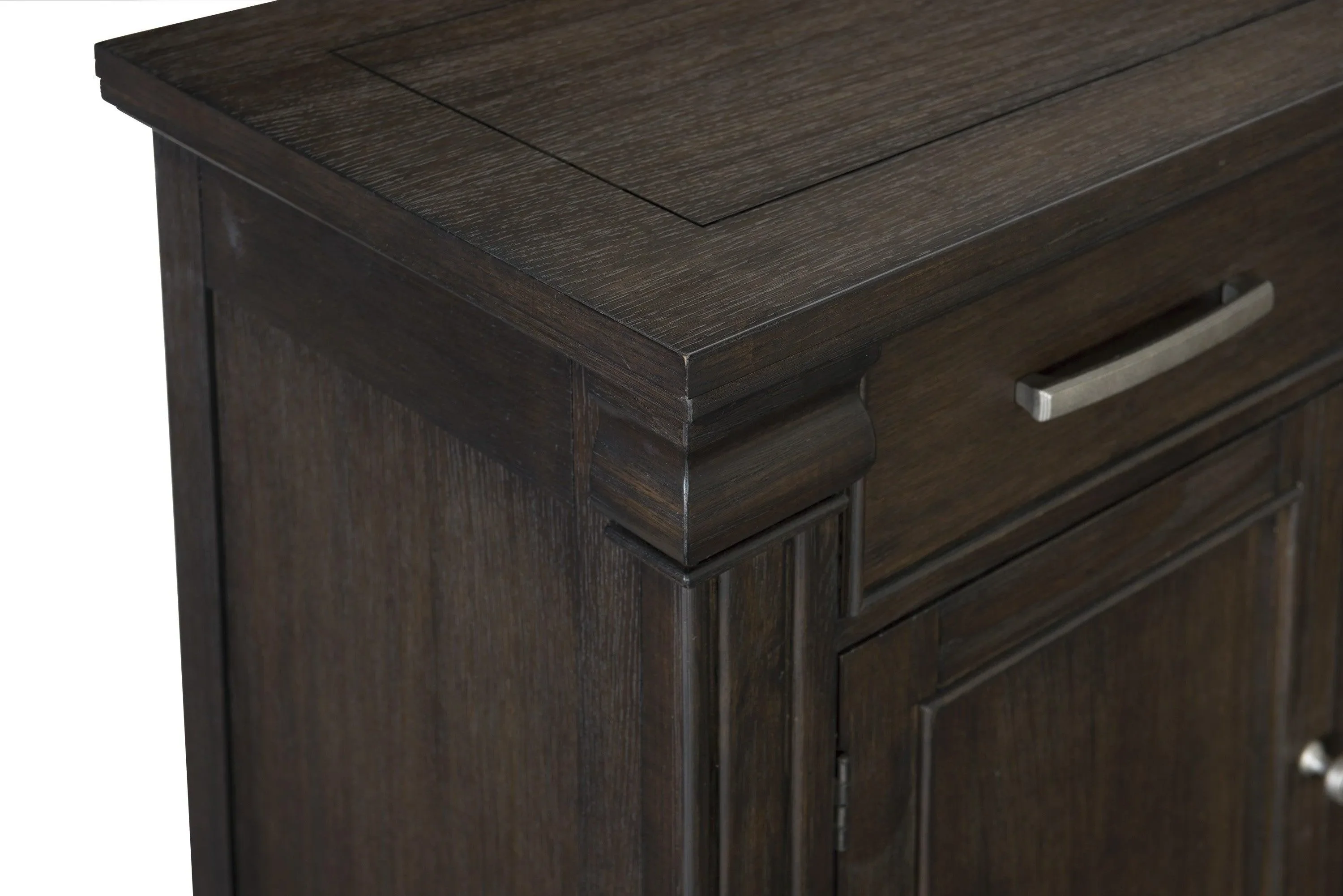 Southlake Wire Brushed Rustic Brown Server - Image 5