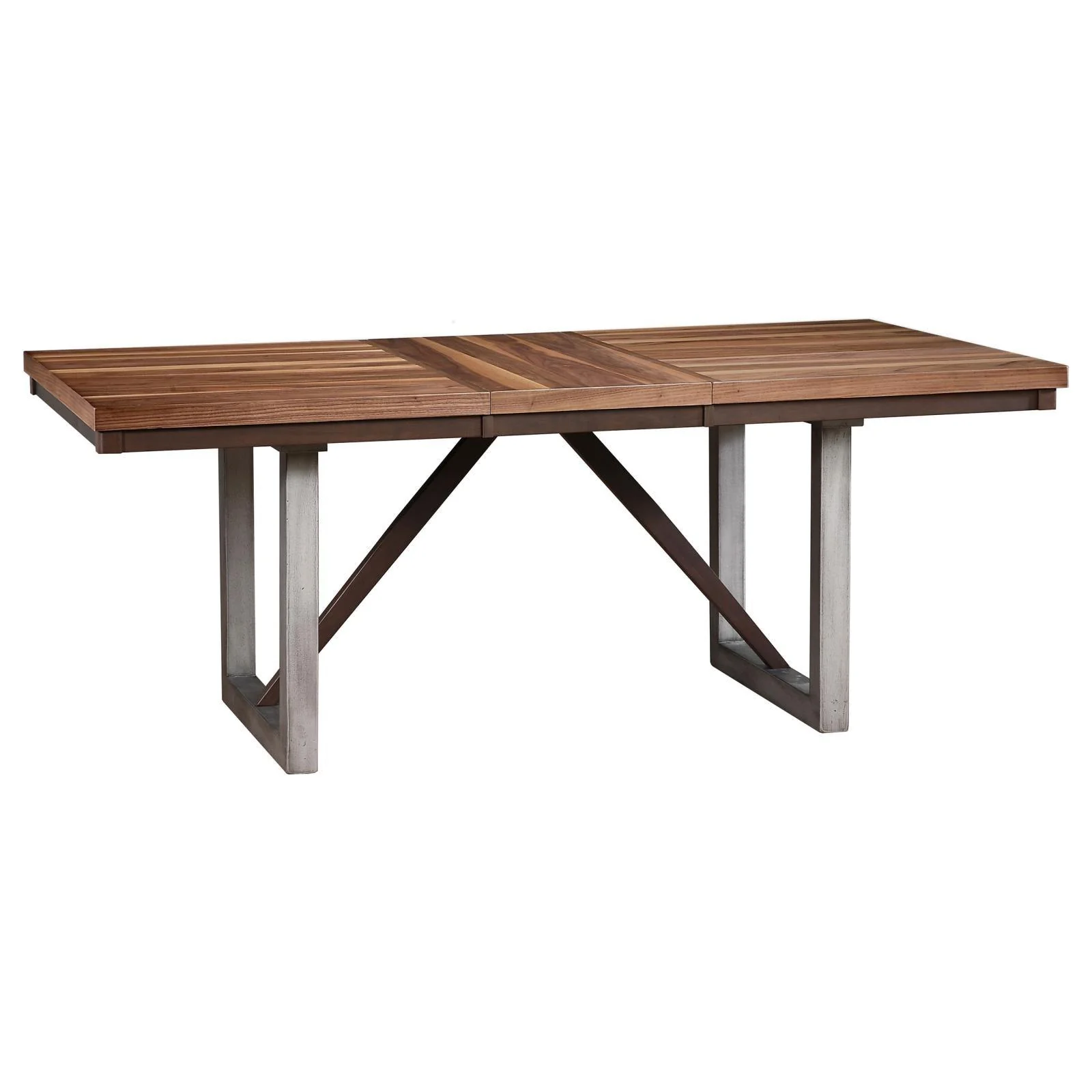 Spring Creek Natural Walnut 5-Piece Industrial Dining Set - Image 2