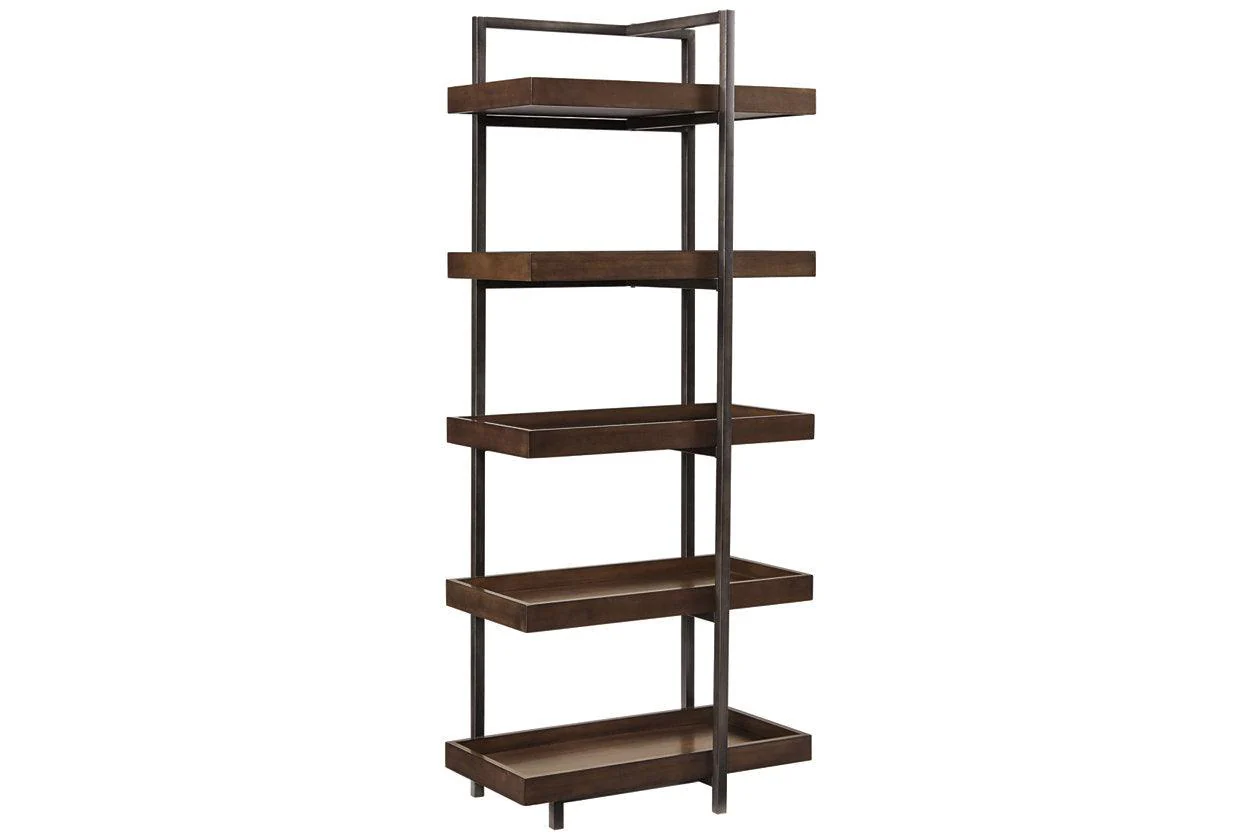 Starmore Brown/Gunmetal 3-Piece Wall Unit with Electric Fireplace - Image 3