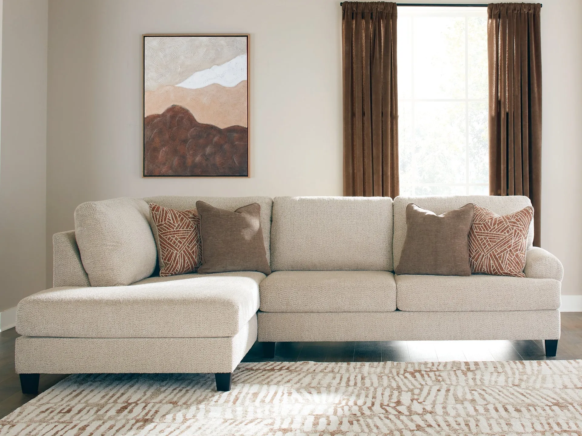 Steelwater Retreat Latte 2-Piece Sectional with LAF Chaise