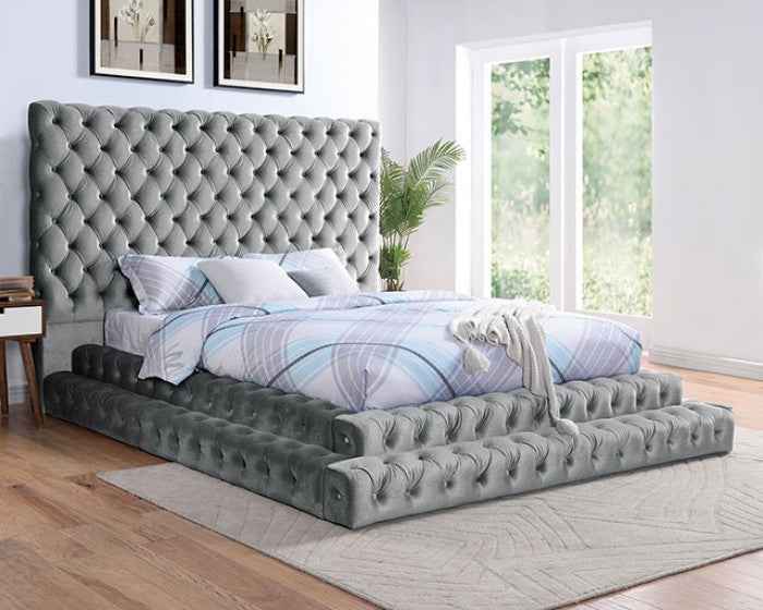 Stefania Gray 4-Piece Queen Bedroom Set - Image 2