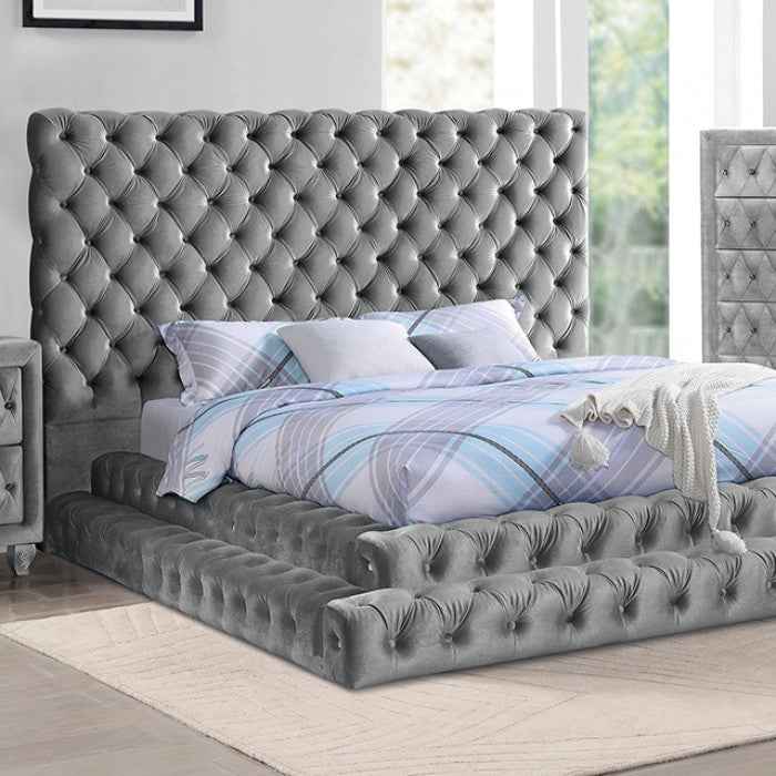 Stefania Gray 4-Piece Queen Bedroom Set - Image 3