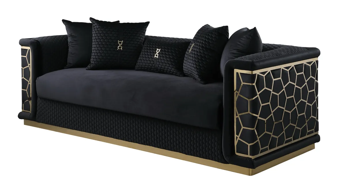 Stella Black Living Room Set - Image 3