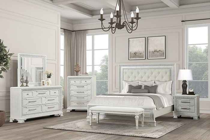 Stella Mia Creamy White 5-Piece Queen Bedroom Set