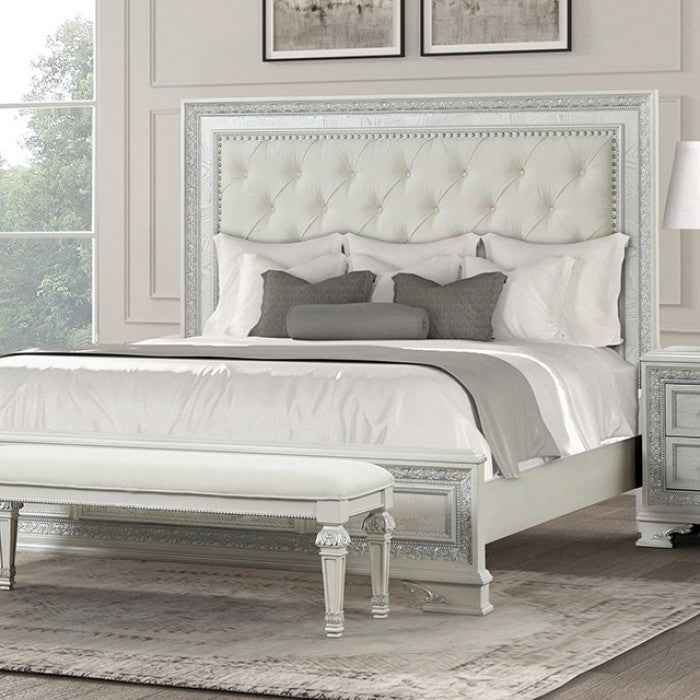 Stella Mia Creamy White 5-Piece Queen Bedroom Set - Image 4
