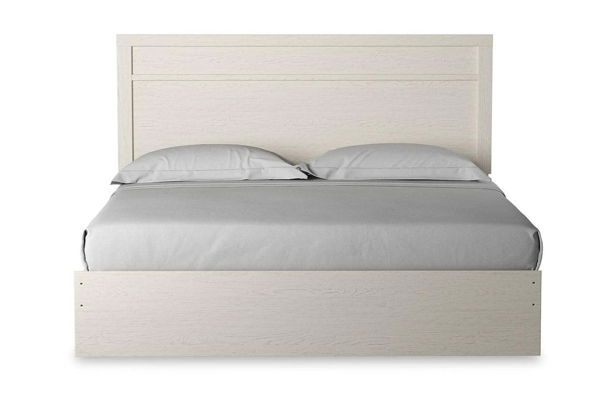 Stelsie White King Panel Bed - Image 3