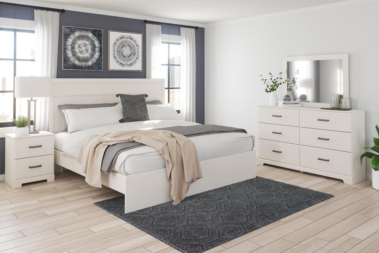 Stelsie White King Panel Bed - Image 5