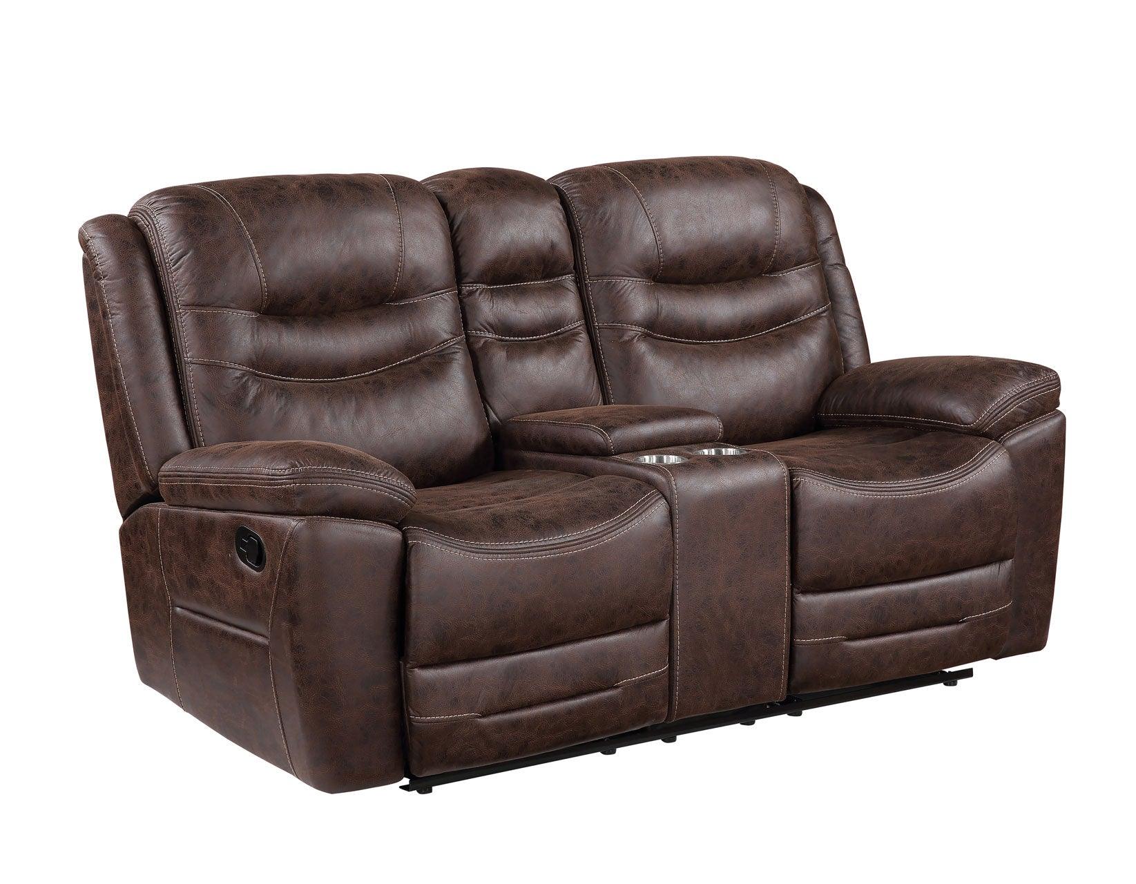 Stetson Manual Reclining Console Loveseat - Image 3