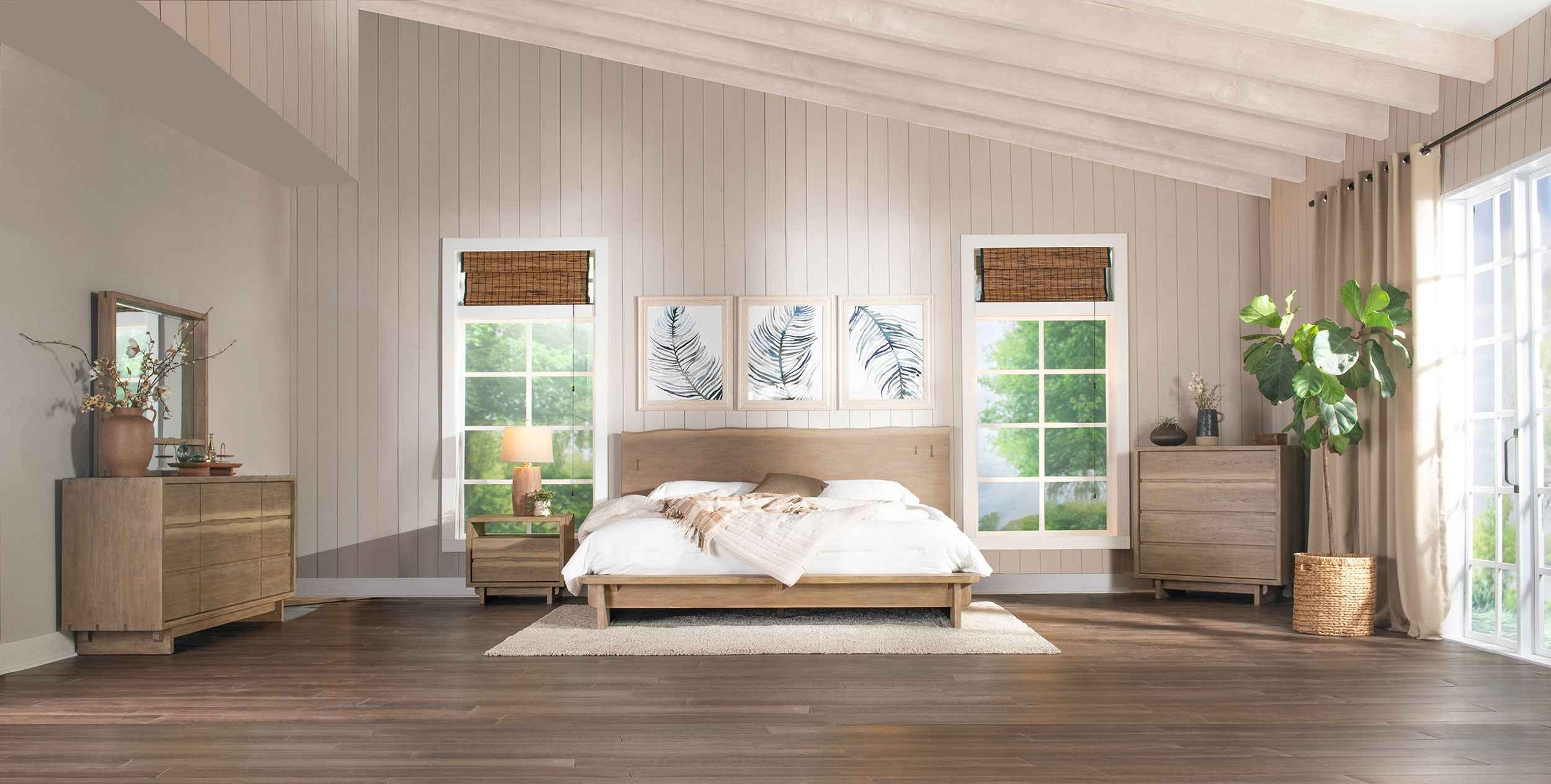 Stillwater Oak 5-Piece Queen Bedroom Set