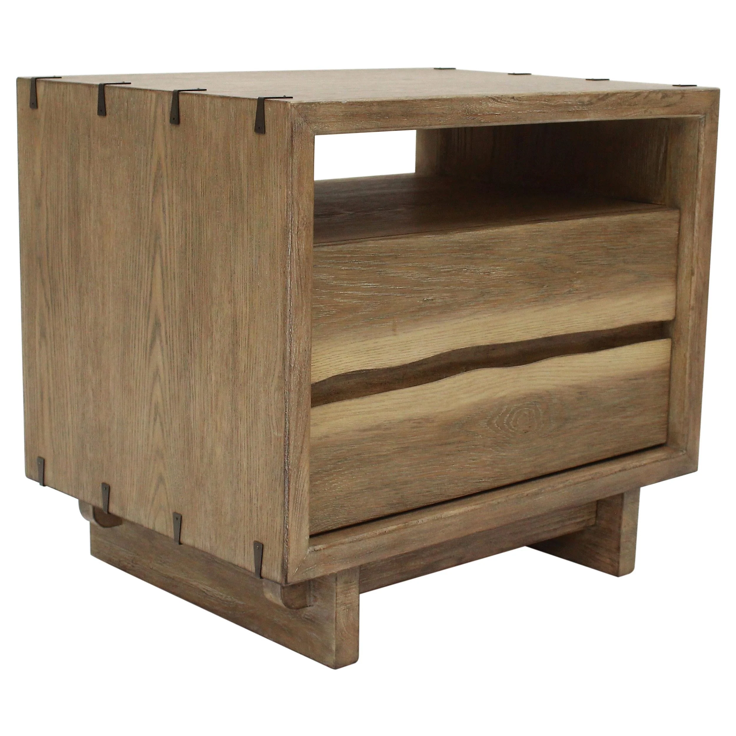 Stillwater Weathered Oak 2-drawer Nightstand