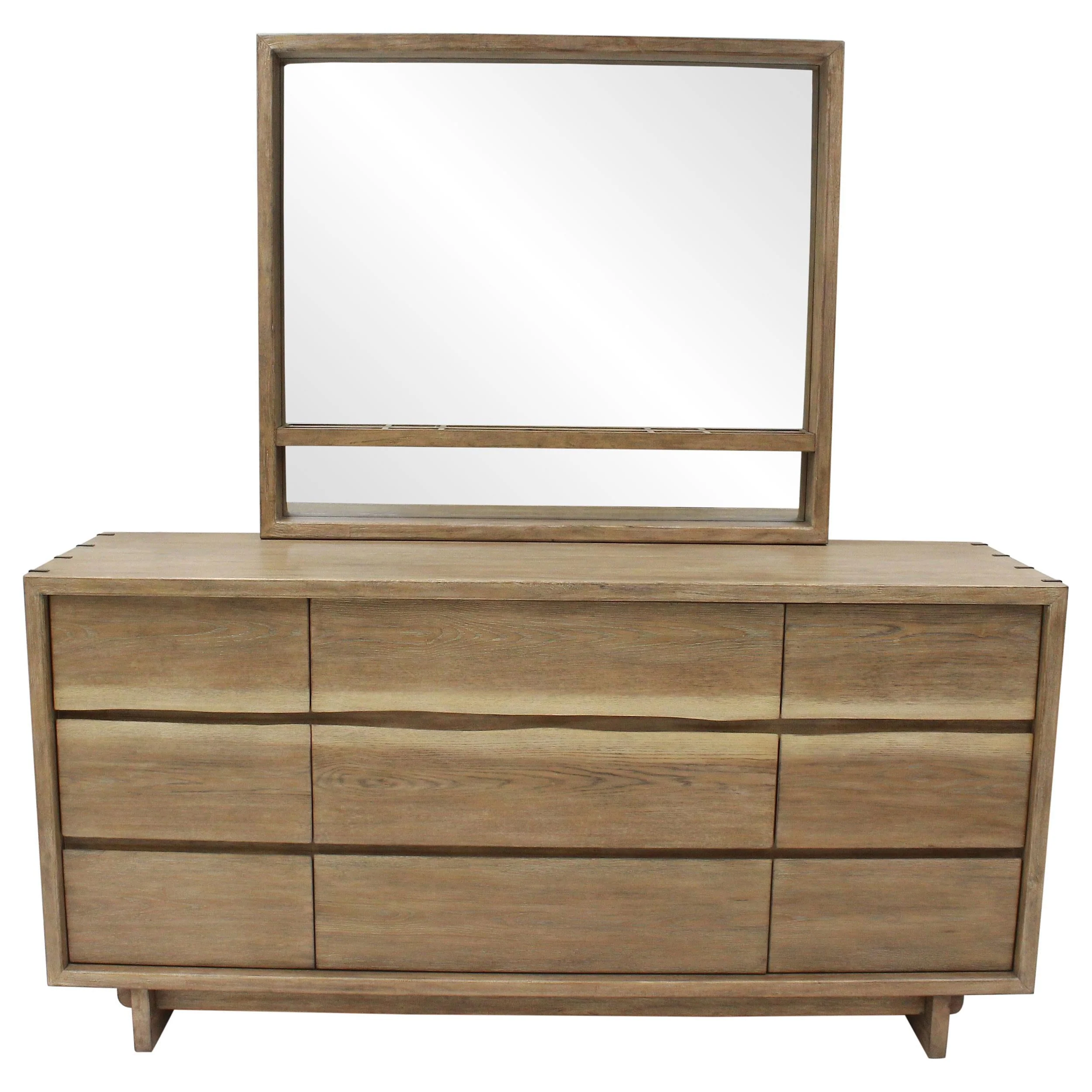 Stillwater Weathered Oak Dresser with Mirror - Image 2