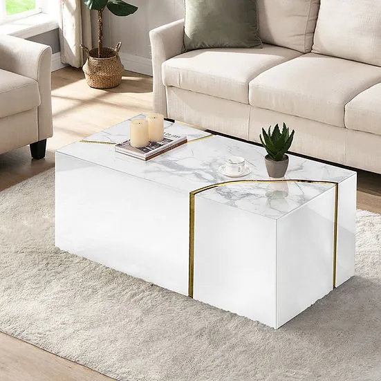 Stone White Coffee Table - Image 3