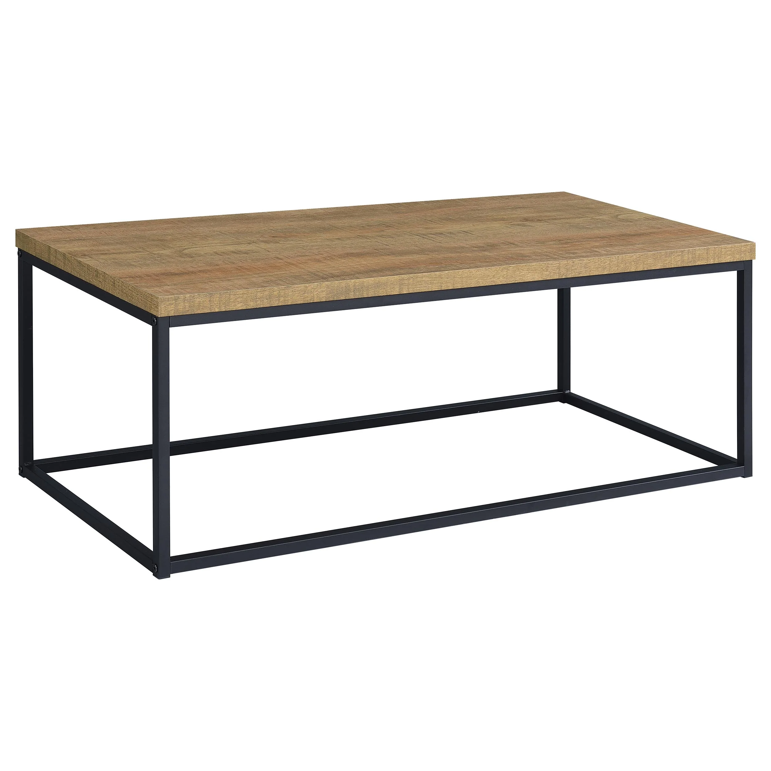 Straden Mango and Black 3-piece Engineered Wood Coffee Table Set - Image 8