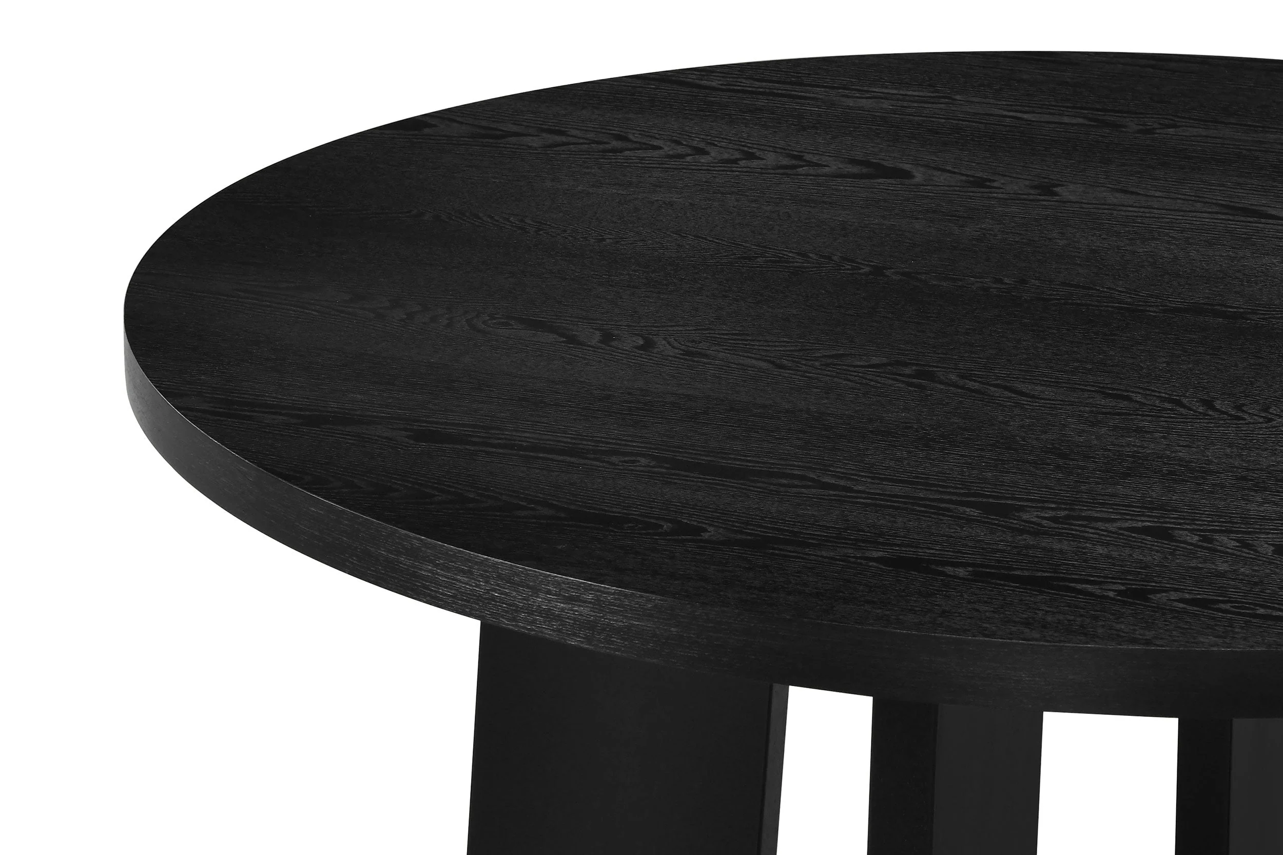 Strouse Black 47-inch Round Wood Dining Room Table - Image 4