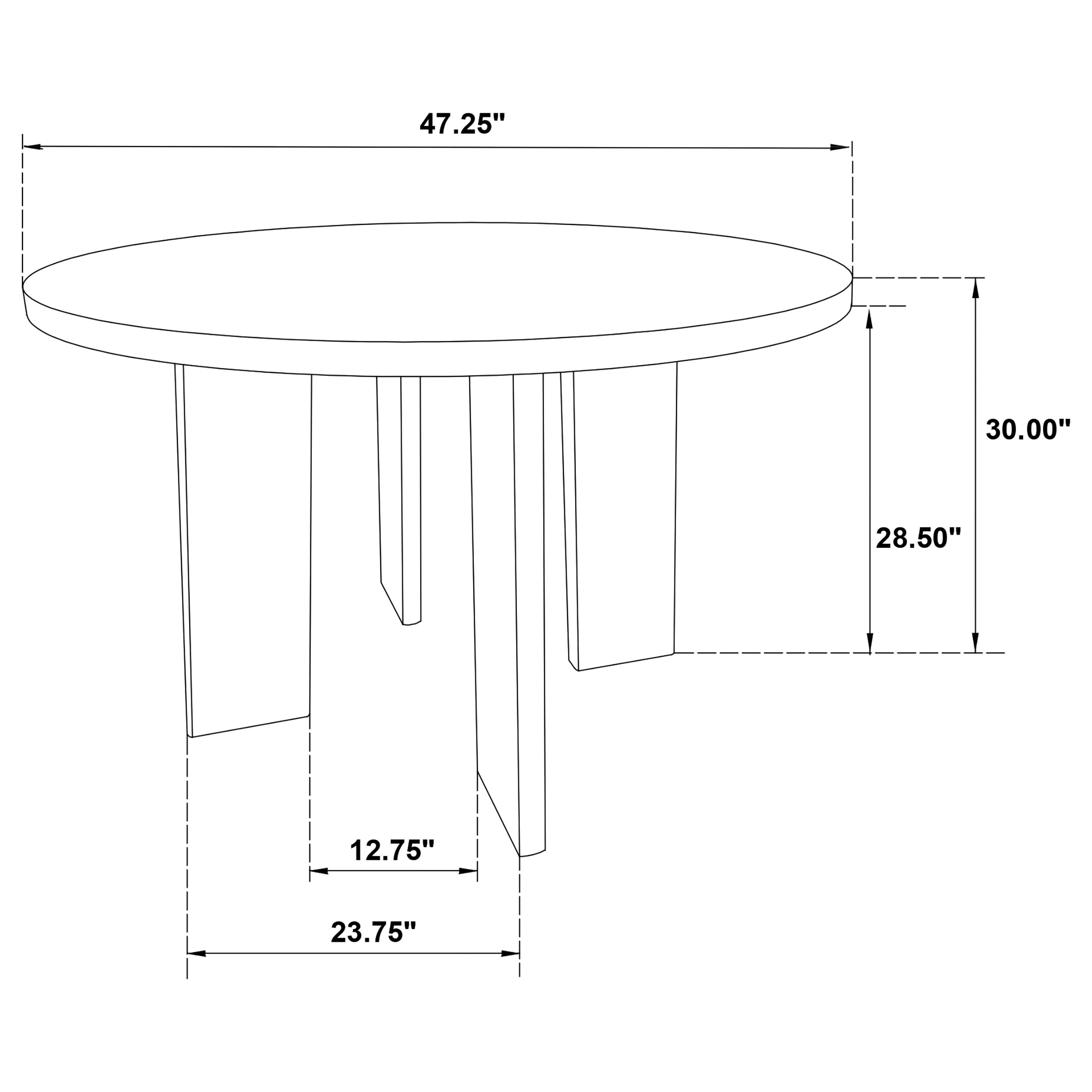 Strouse Walnut 47-inch Round Wood Dining Room Table - Image 9
