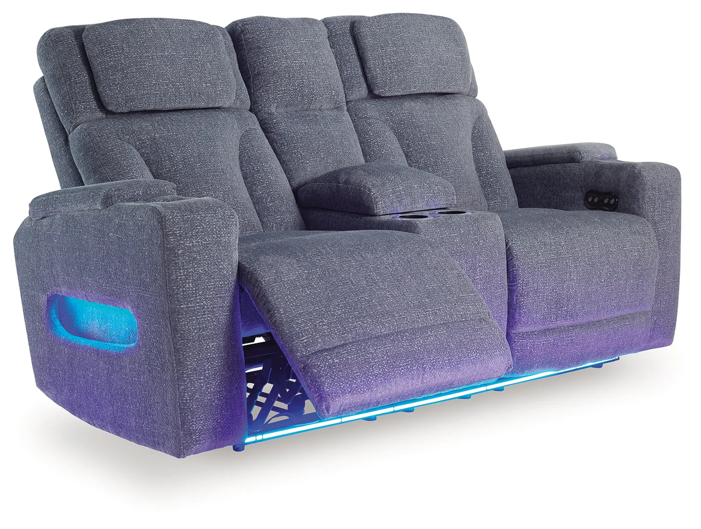 Studio Cave Steel Power Reclining Loveseat and Power Recliner - Image 11