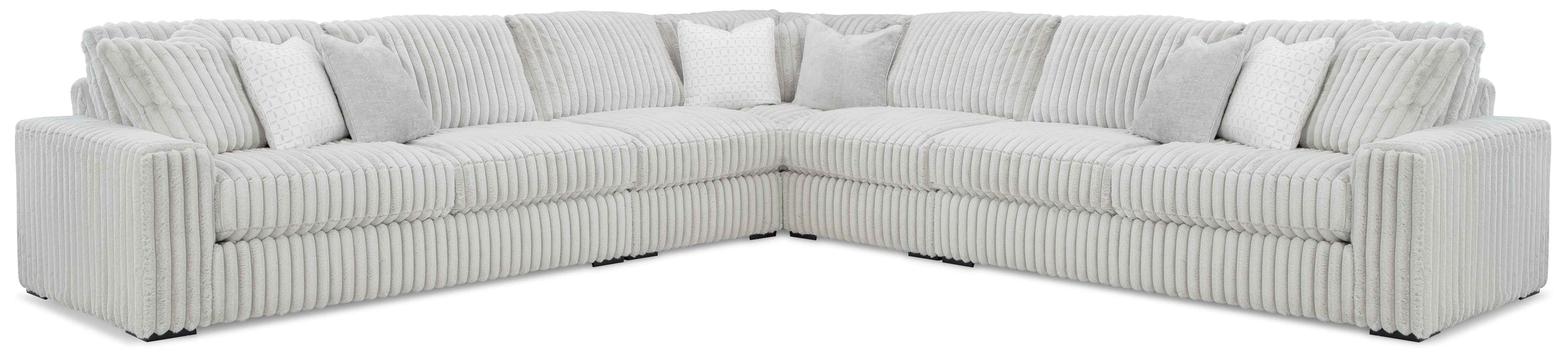 Stupendous Alloy 5-Piece Sectional with Ottoman - Image 2