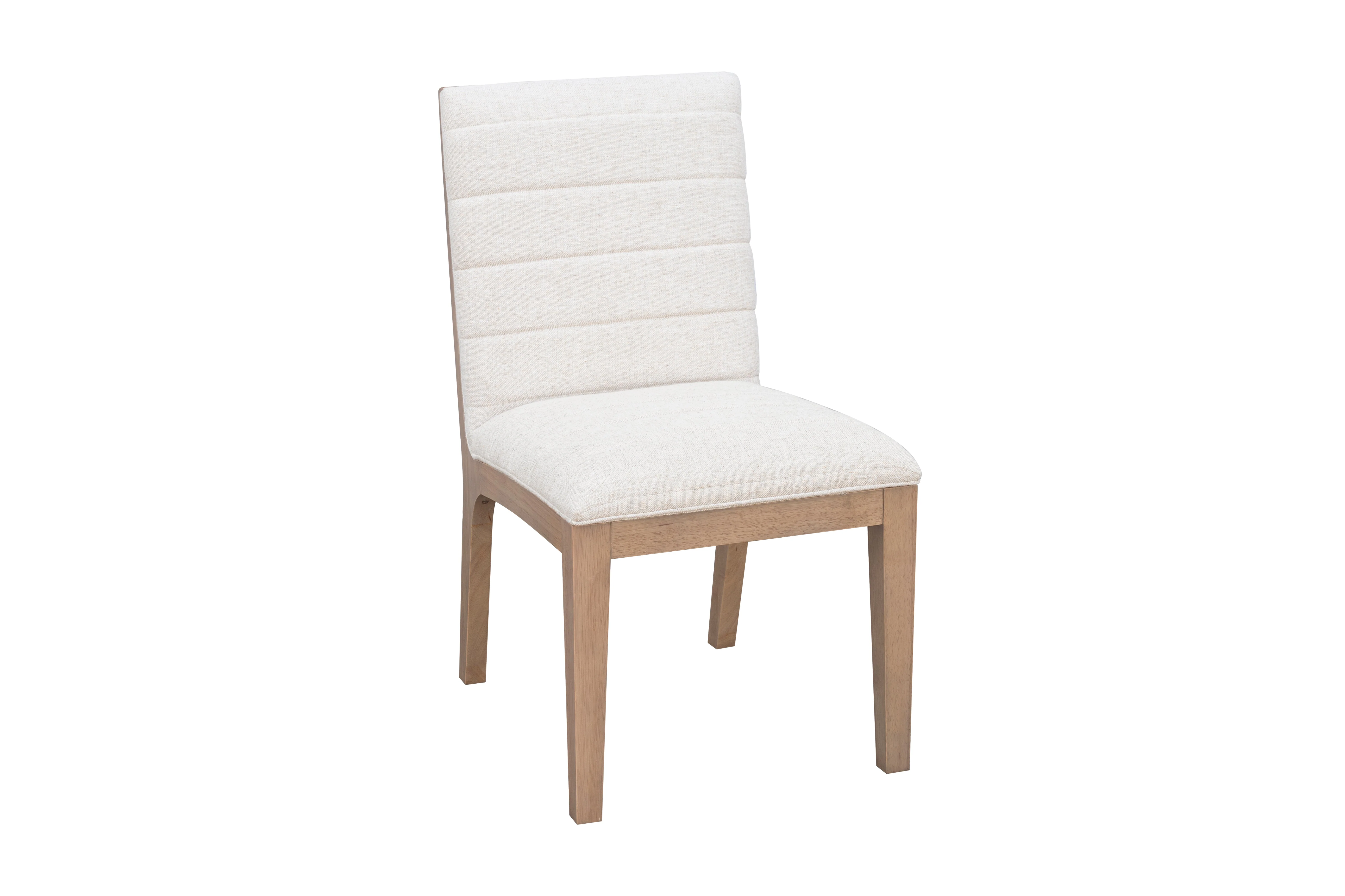 Sumire Ginger and Natural Linen Solid Wood Dining Chair (Set of 2) - Image 2