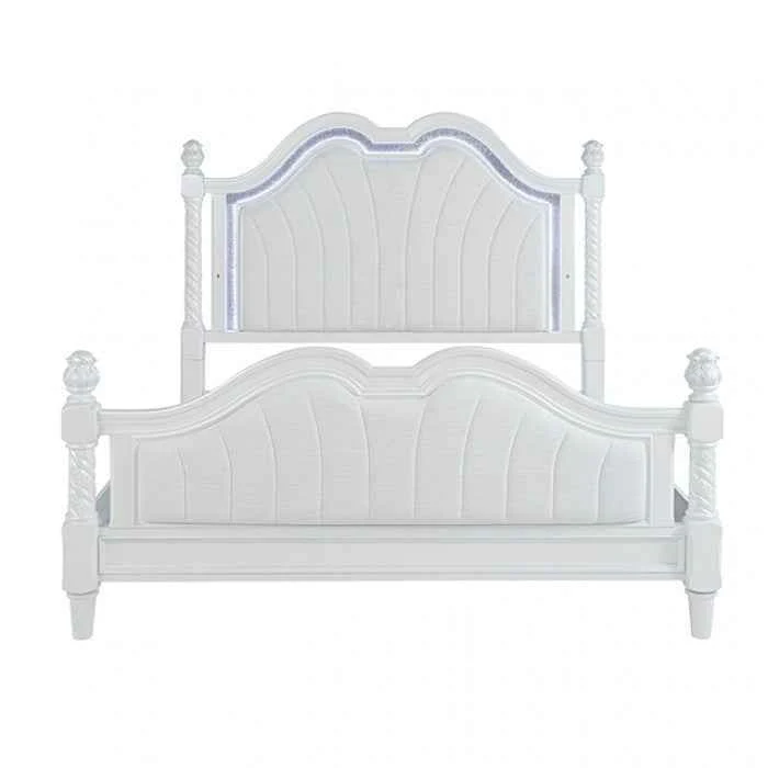 Swindon Pearl White 4-Piece Queen Bedroom Set - Image 3