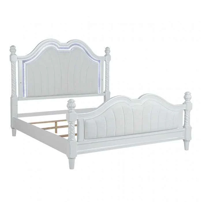 Swindon Pearl White 4-Piece Queen Bedroom Set - Image 4