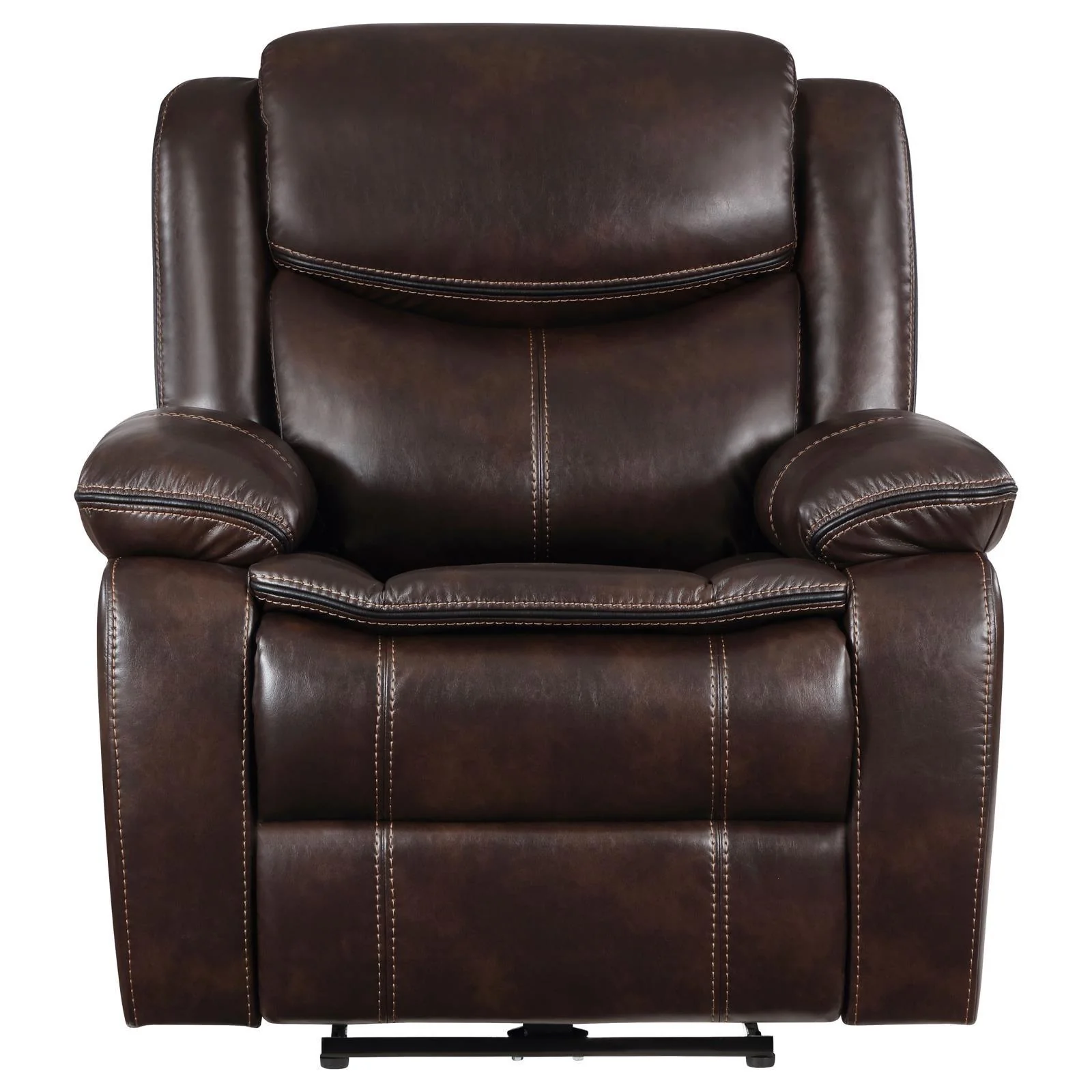 Sycamore Dark Brown Upholstered Power Recliner Chair - Image 4