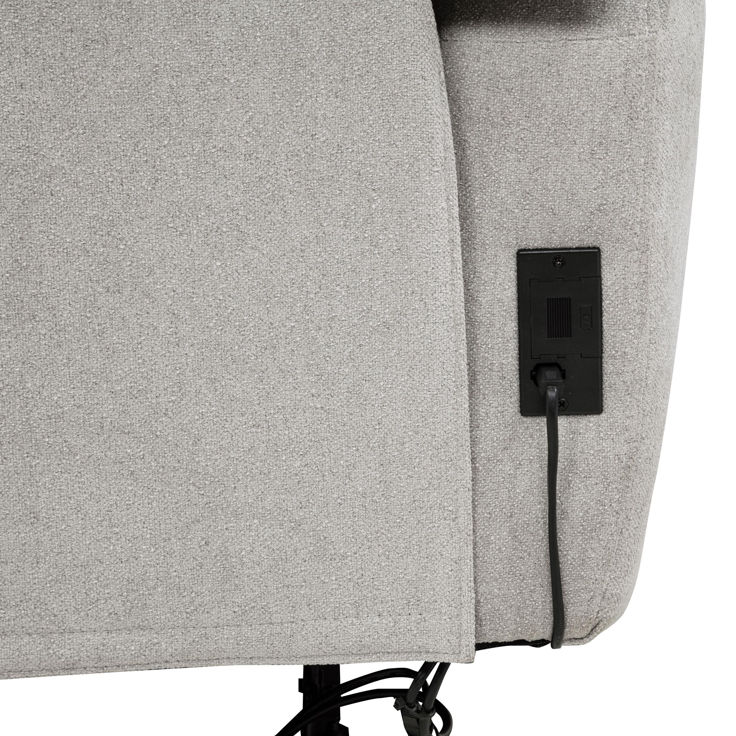 Sylmar Dove Gray 2-Piece Chenille Power Reclining Set - Image 13