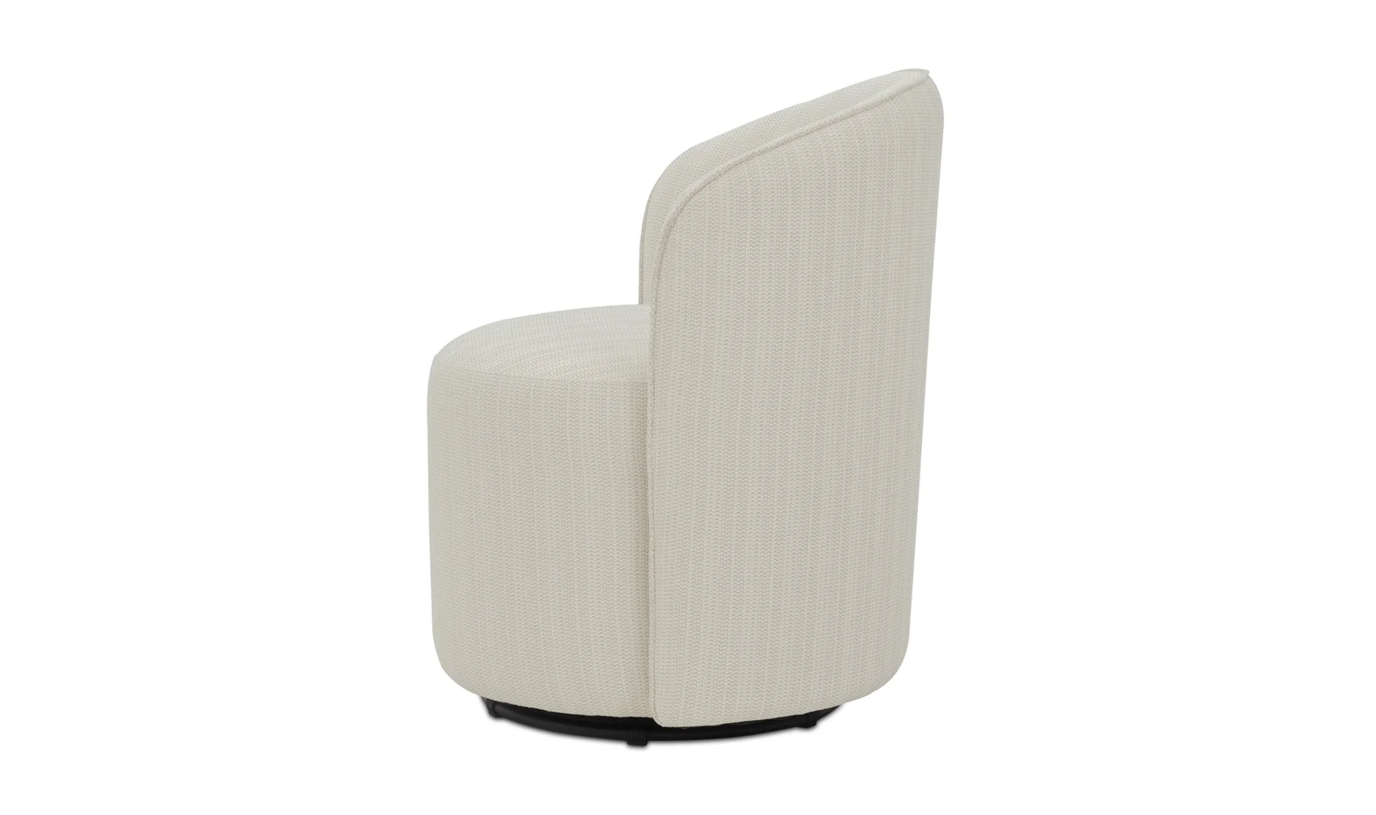 Sylvie Outdoor Swivel Dining Chair Cream  - Set of 2 - Image 3
