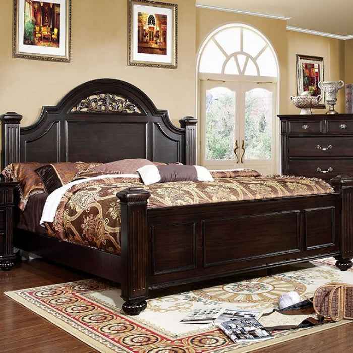 Syracuse Dark Walnut 4-Piece Queen Bedroom Set - Image 2