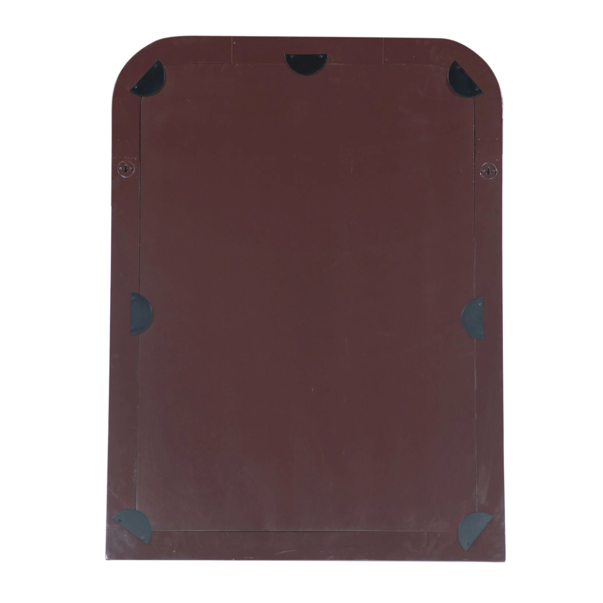Taara 48" Mirror Frame in Brown and White Striped Pattern - Image 2
