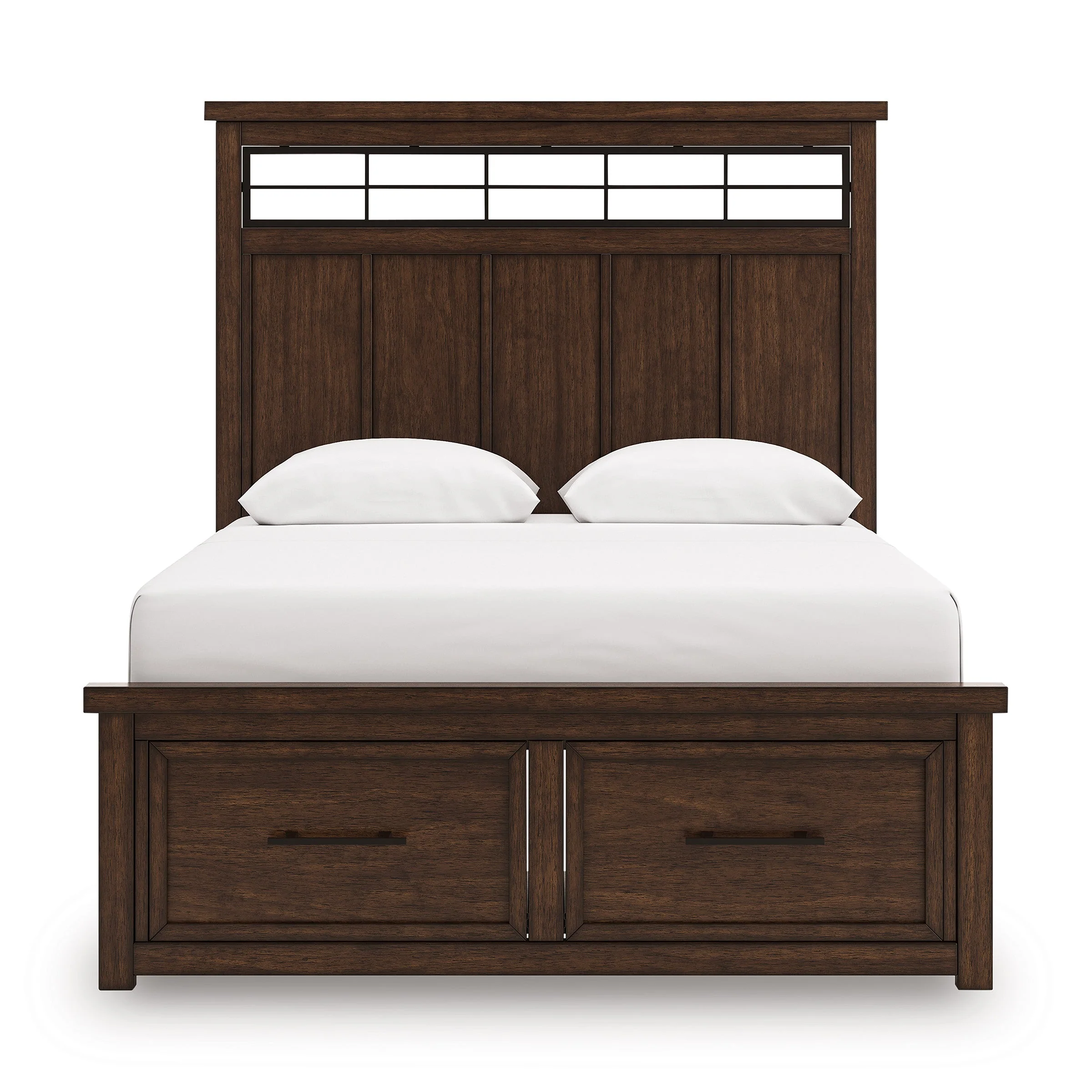 Taffenbrook Medium Brown Queen Storage Platform Bed - Image 11