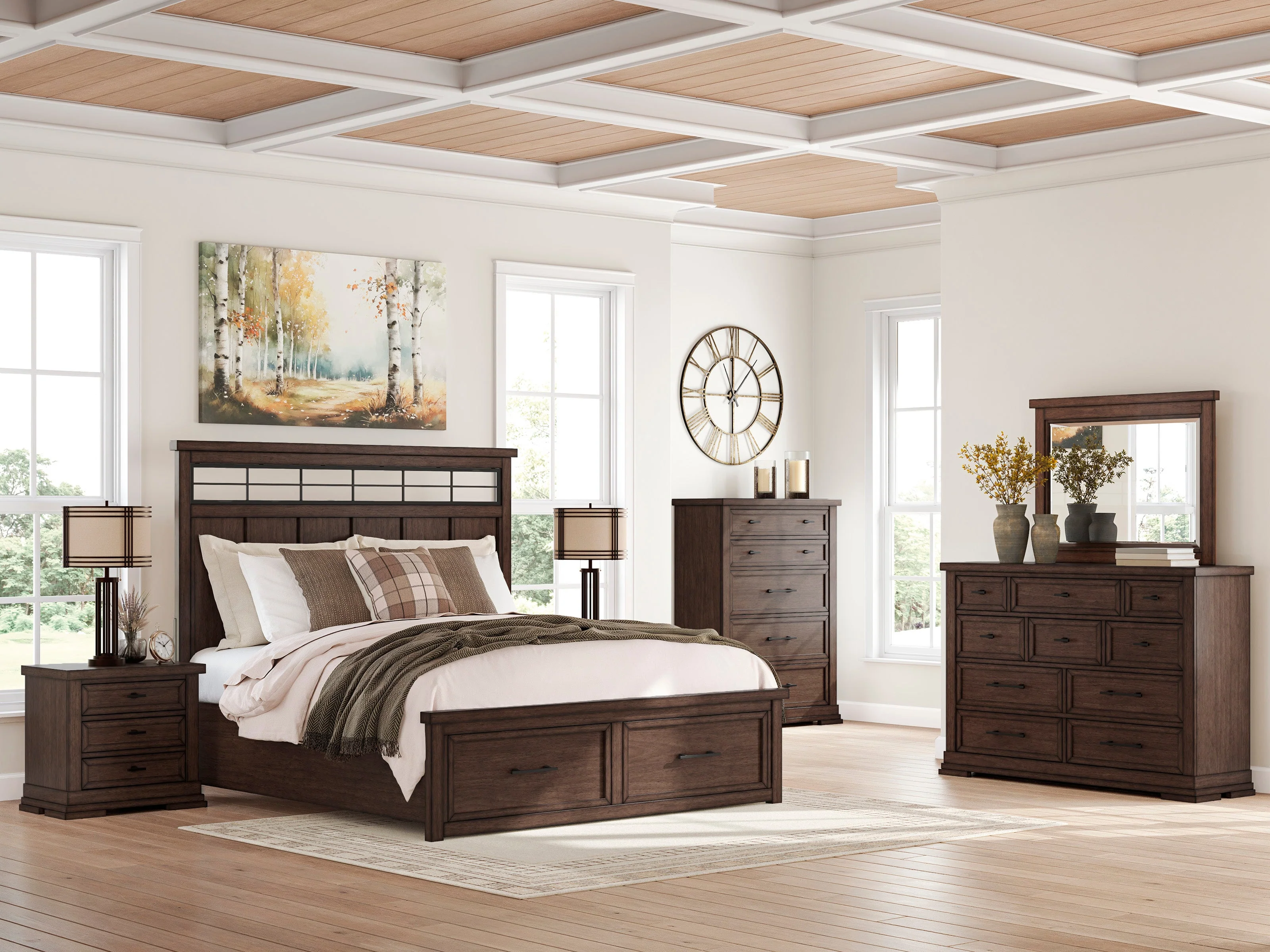 Taffenbrook Medium Brown Storage Platform Set - Image 6